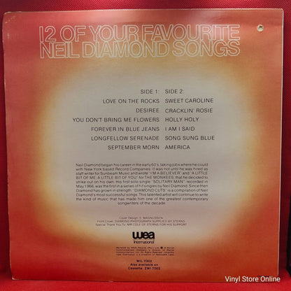 Diamond Cuts - 12 of your favourite Neil Diamond songs - Vinyl Store Online