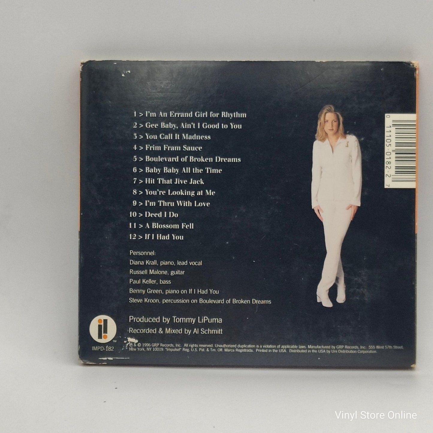 Diana Krall ‎– All For You (A Dedication To The Nat King Cole Trio) - Vinyl Store Online