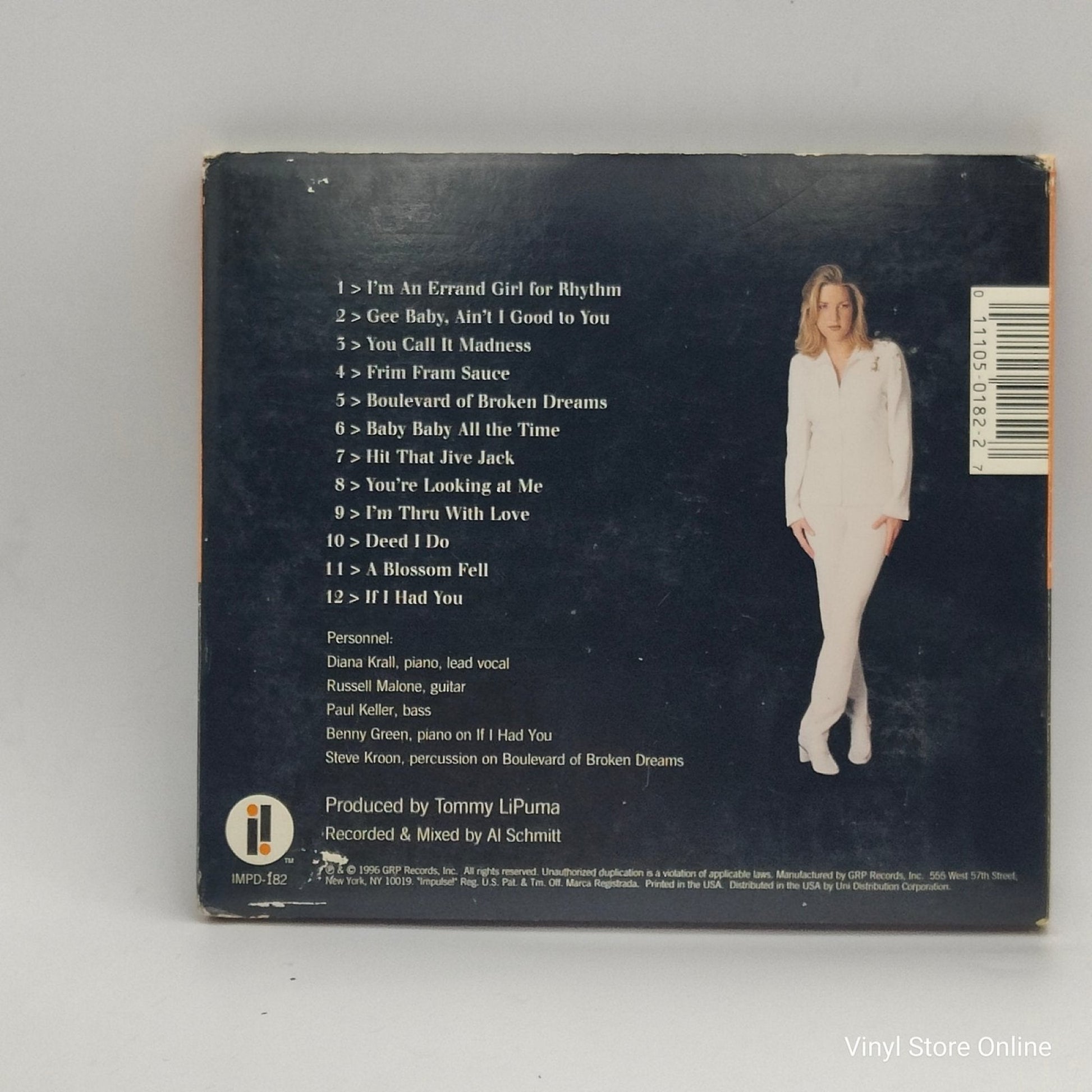 Diana Krall ‎– All For You (A Dedication To The Nat King Cole Trio) - Vinyl Store Online