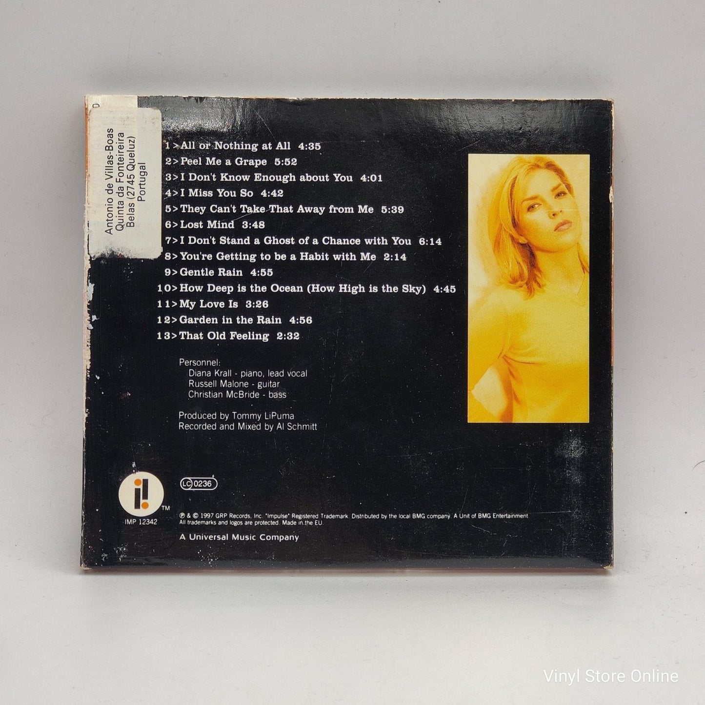 Diana Krall ‎– Love Scenes - Vinyl Store Online