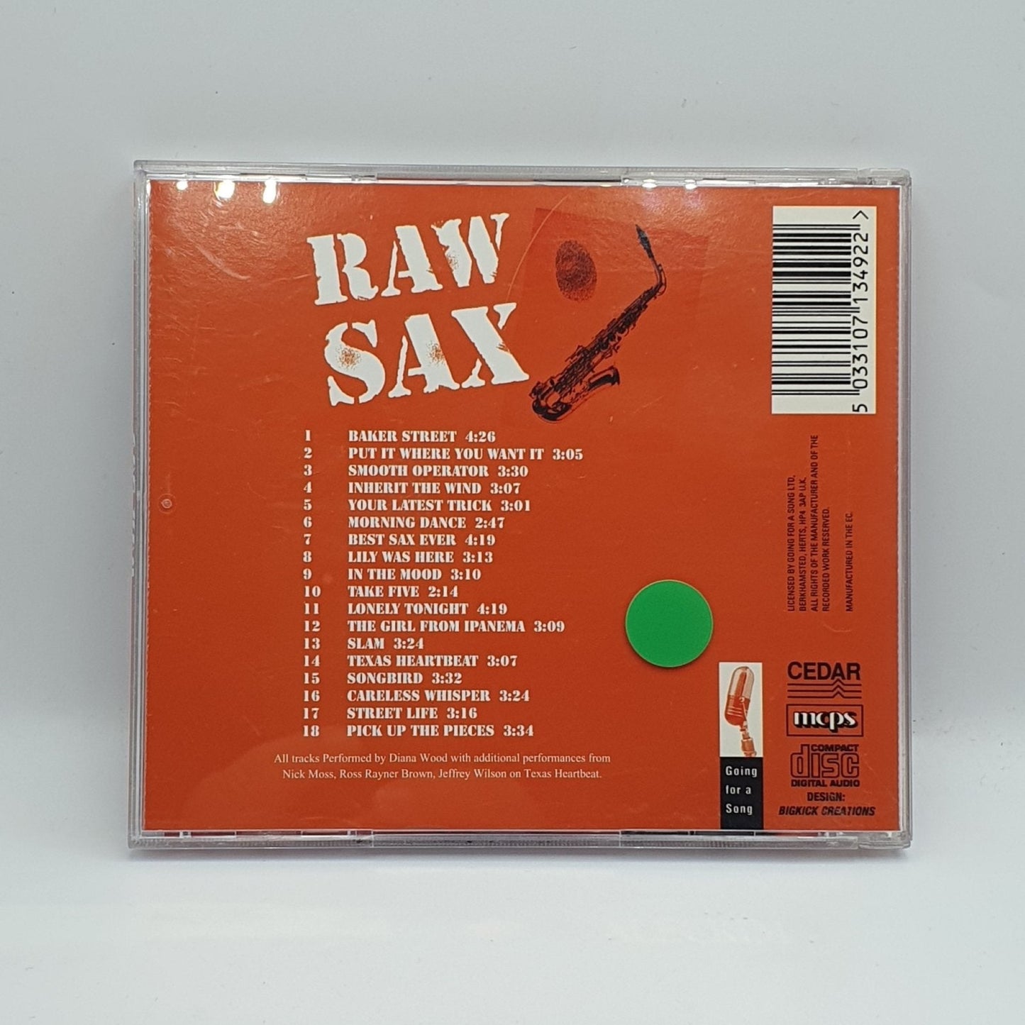 Diana Wood ‎– Raw Sax - Vinyl Store Online