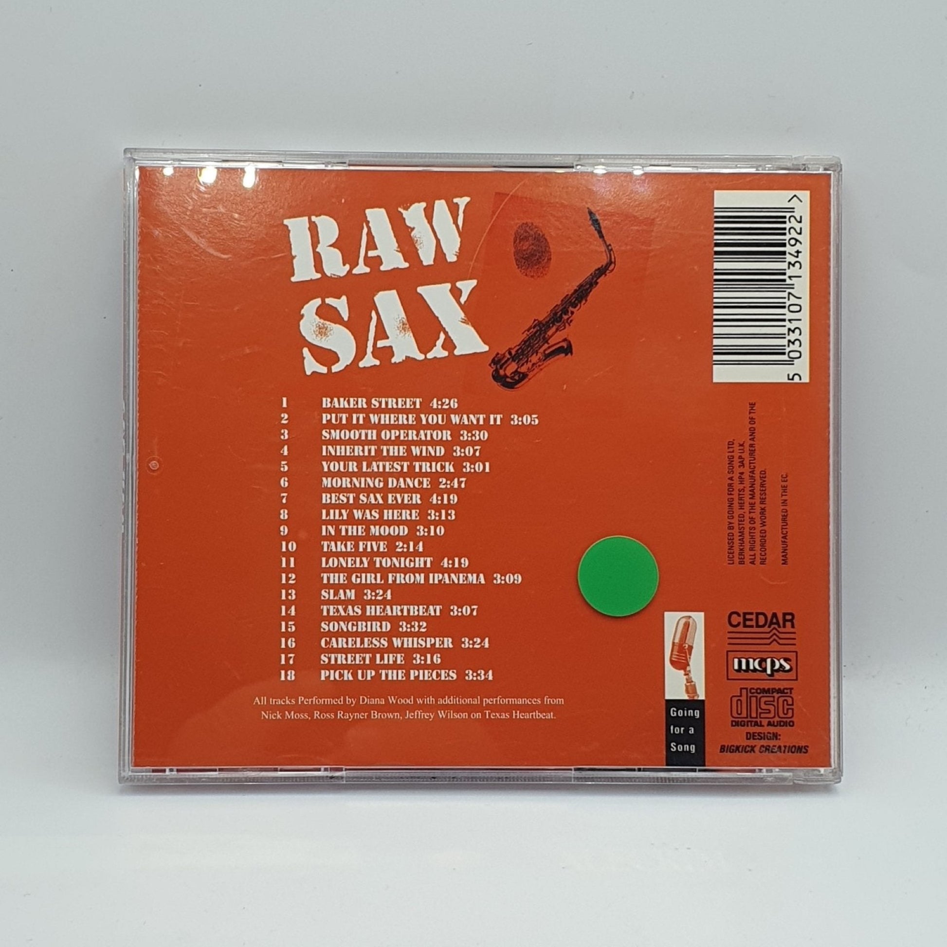 Diana Wood ‎– Raw Sax - Vinyl Store Online