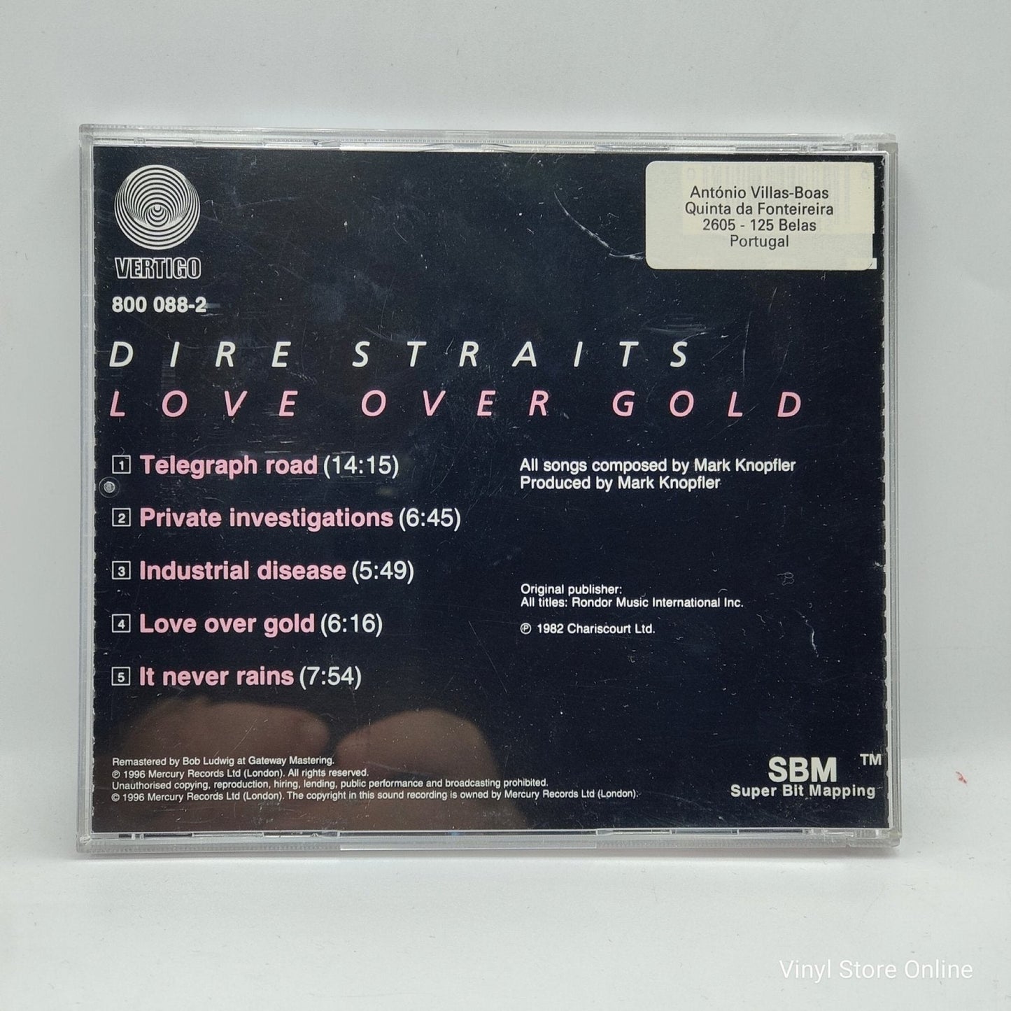 Dire Straits ‎– Love Over Gold - Vinyl Store Online