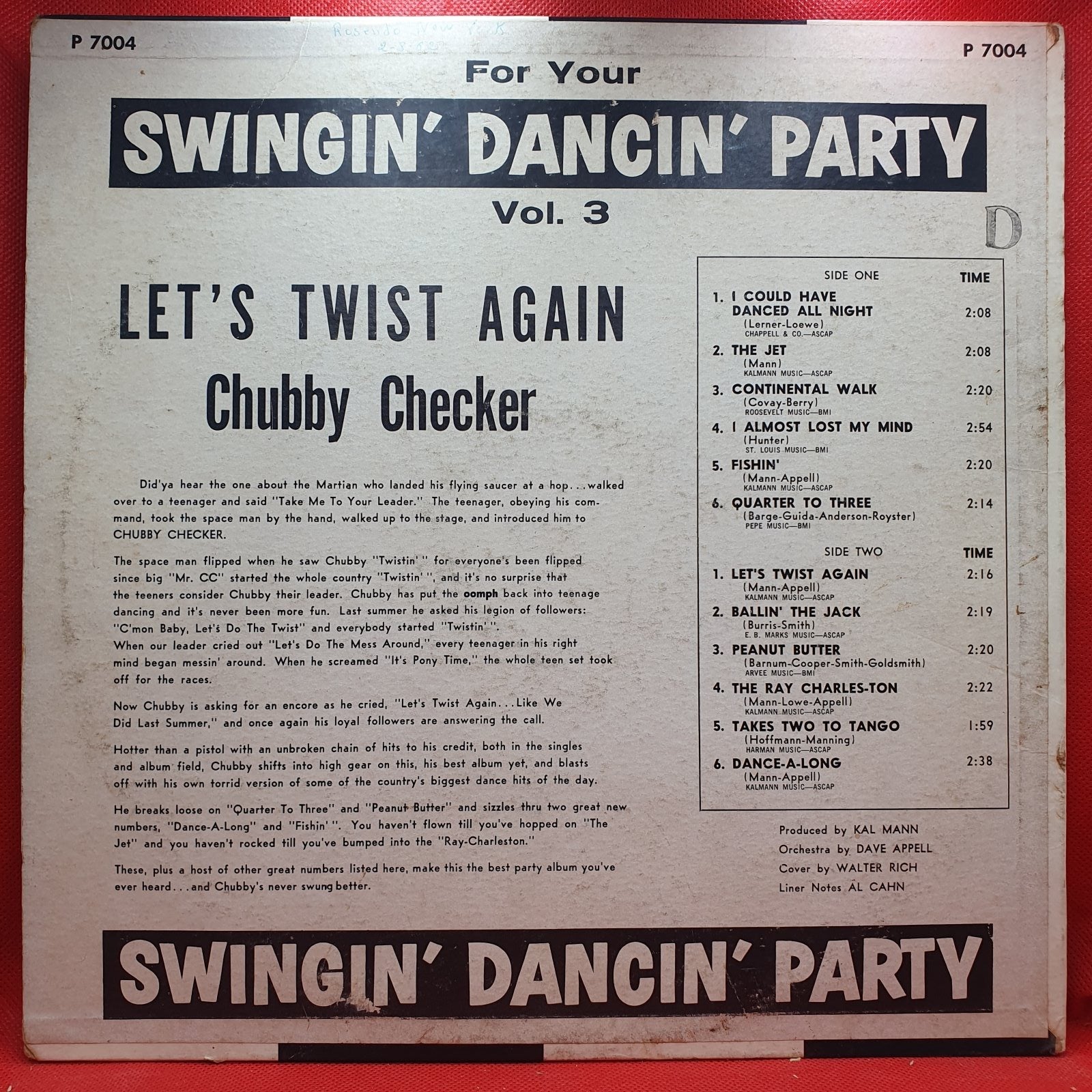 Chubby Checker - Let's Twist Again (LP) · fotografia 2