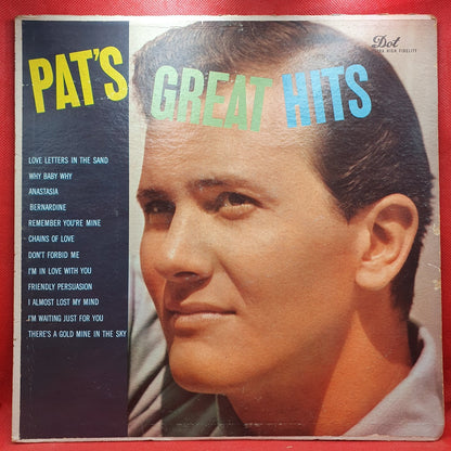 Pat Boone - Pat's Great Hits (LP) · fotografia 1