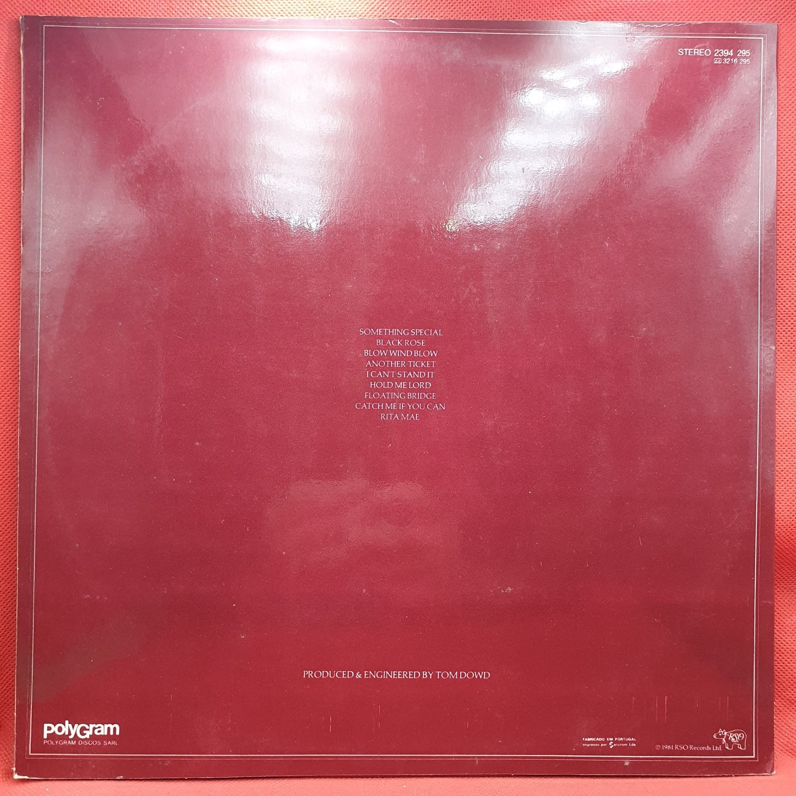 Eric Clapton - Another Ticket (LP) · fotografia 2