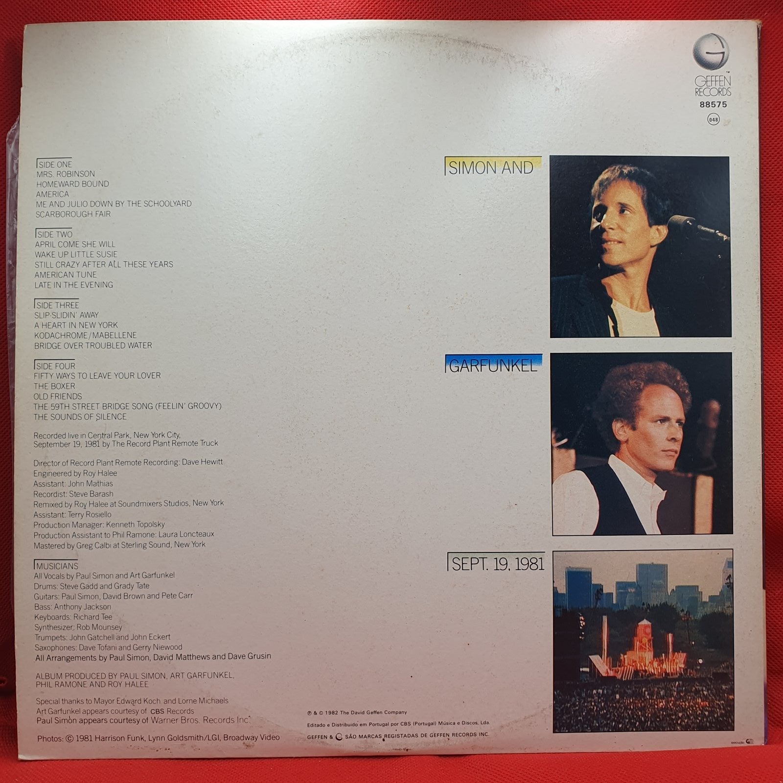 Simon And Garfunkel - The Concert In Central Park (2xLP) · fotografia 2