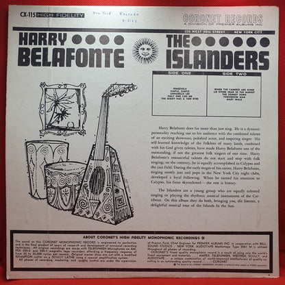 Harry Belafonte / The Islanders - Harry Belafonte Sings Five Early Songs / Calypso In The Sun (LP) · fotografia 2