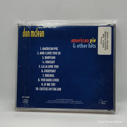 Don McLean ‎– American Pie & Other Hits - Vinyl Store Online