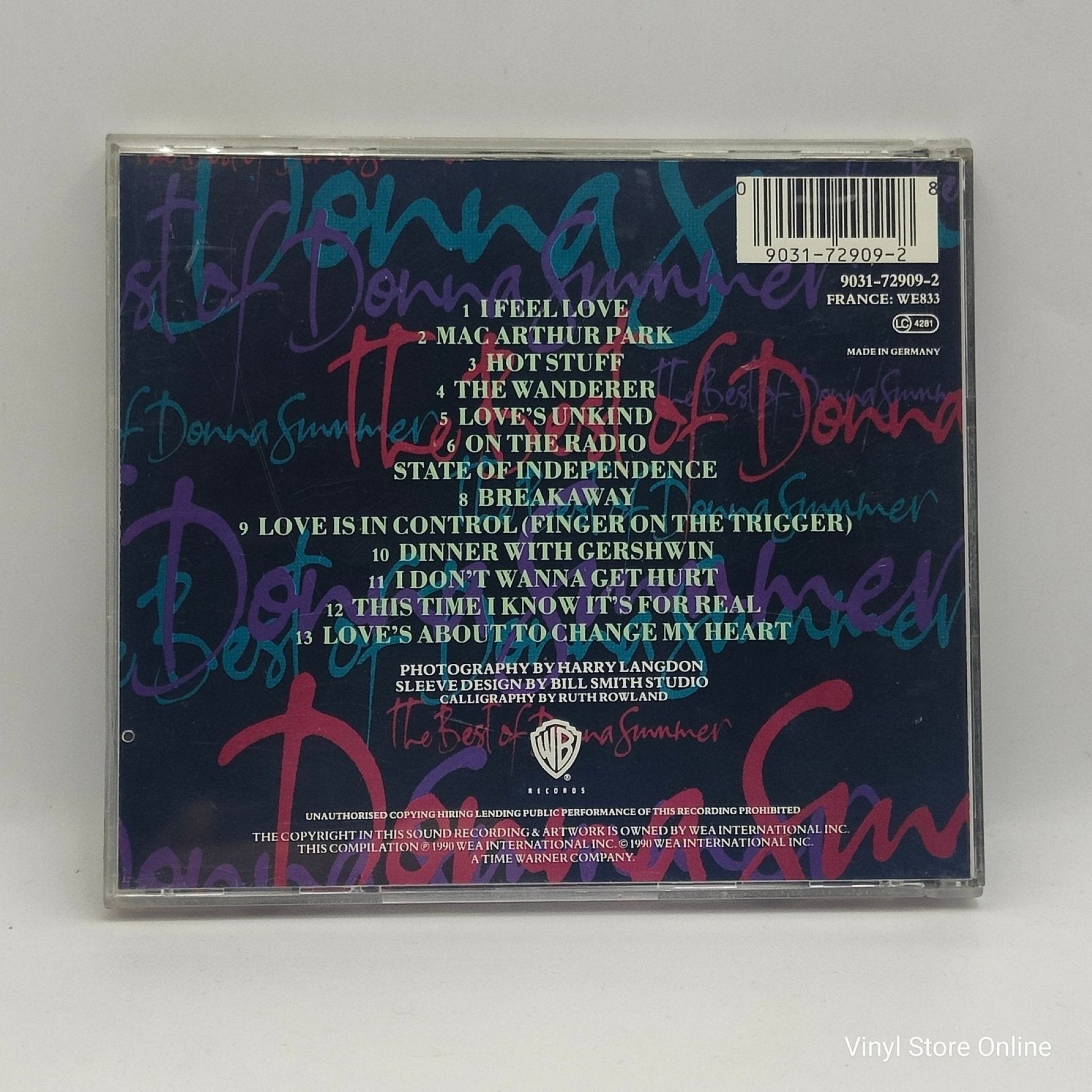 Donna Summer ‎– The Best Of Donna Summer - Vinyl Store Online