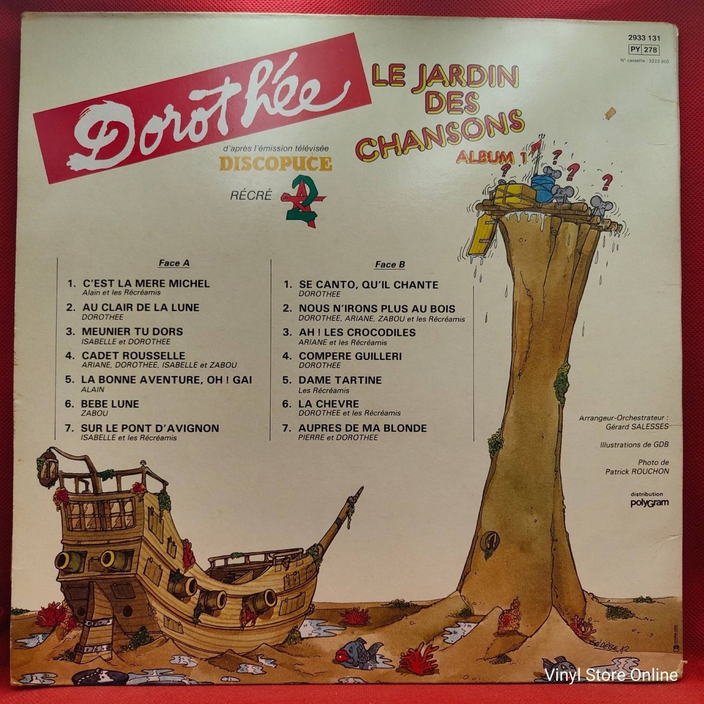 Dorothée Et Les Récréamis ‎– Le Jardin Des Chansons (Album 1) - Vinyl Store Online