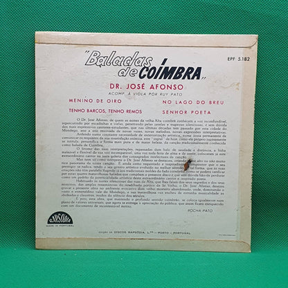 Dr. José Afonso ‎– Baladas De Coimbra - Vinyl Store Online