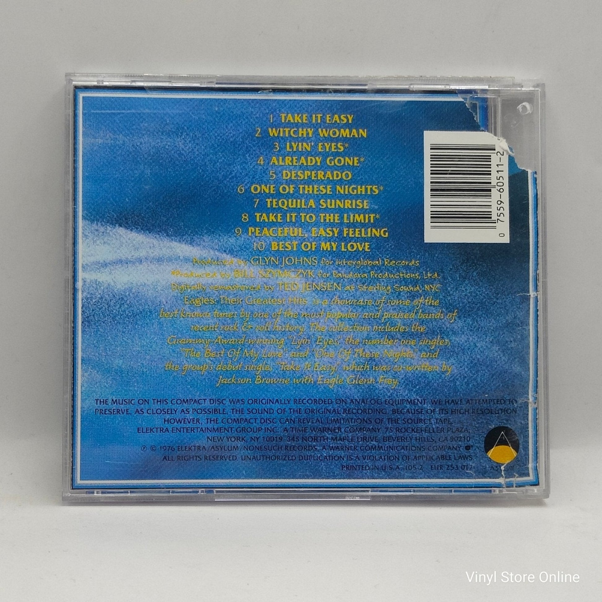 Eagles ‎– The Greatest Hits 1971 - 1975 - Vinyl Store Online
