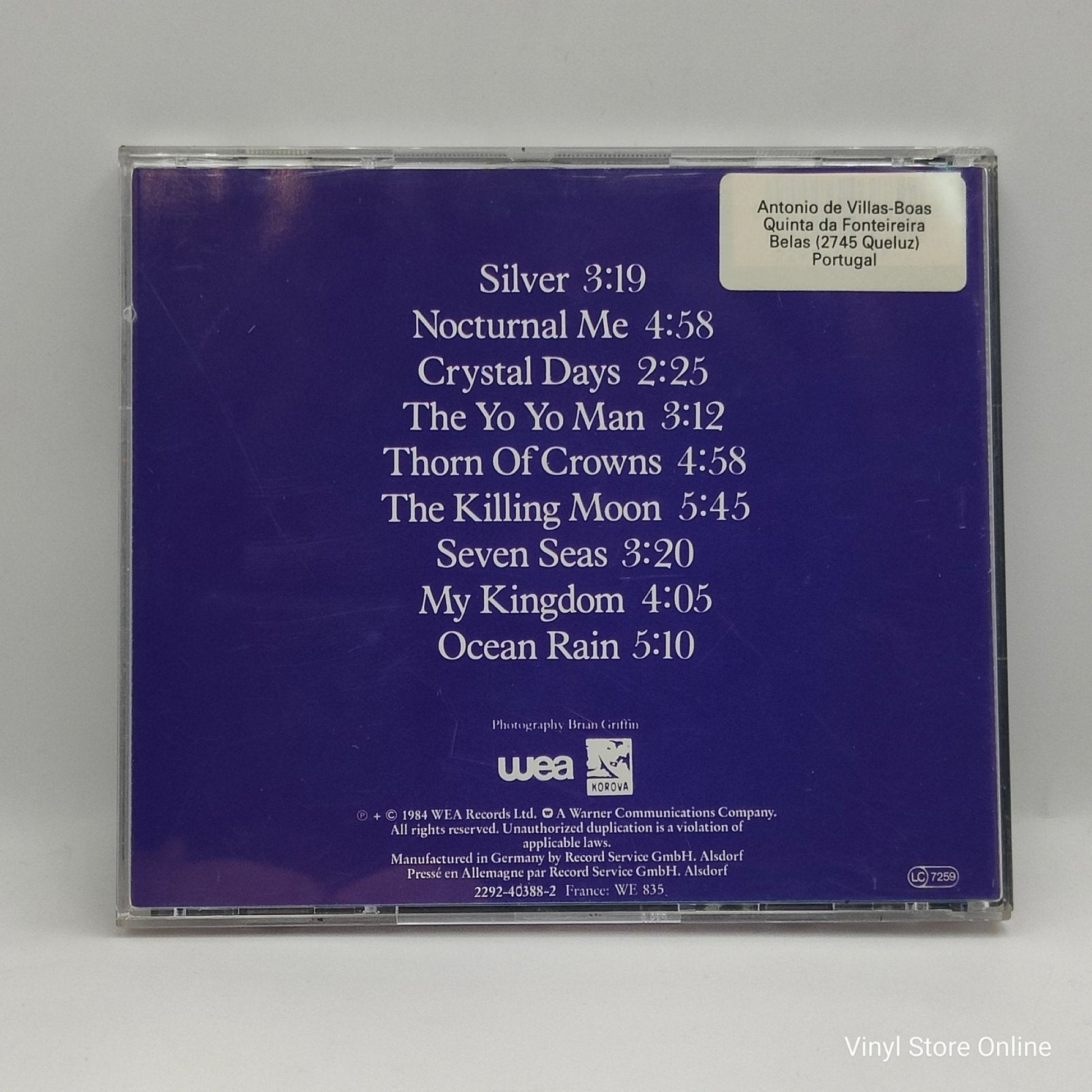 Echo & The Bunnymen ‎– Ocean Rain - Vinyl Store Online