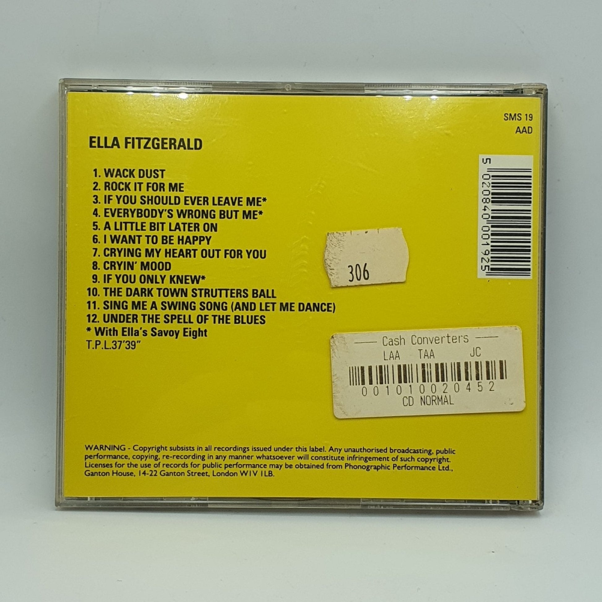Ella Fitzgerald ‎– Ella Fitzgerald - Vinyl Store Online