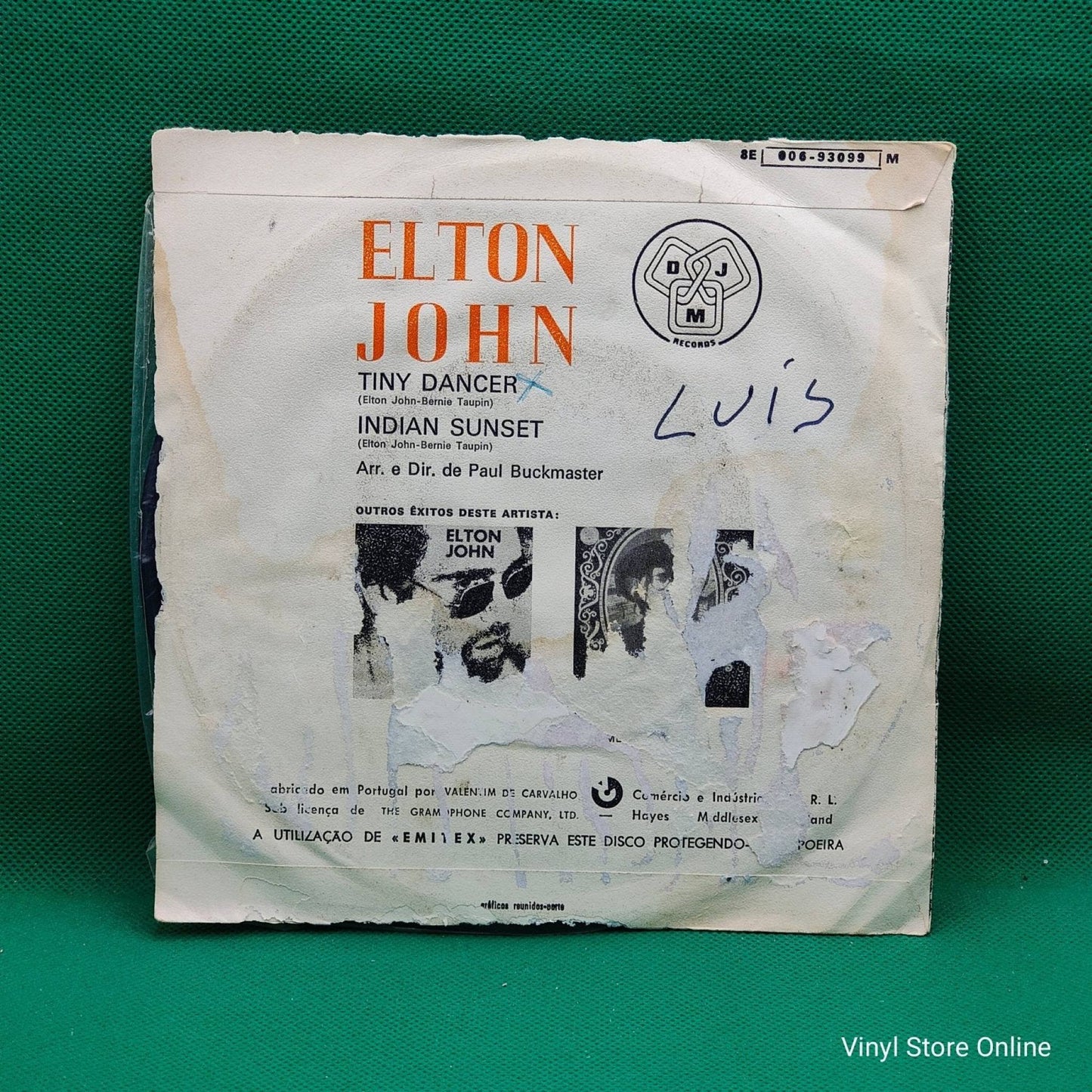 Elton John ‎– Tiny Dancer - Vinyl Store Online