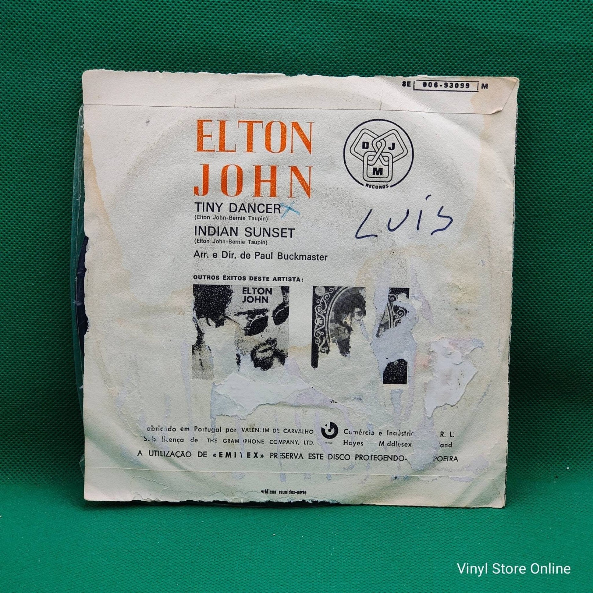 Elton John ‎– Tiny Dancer - Vinyl Store Online