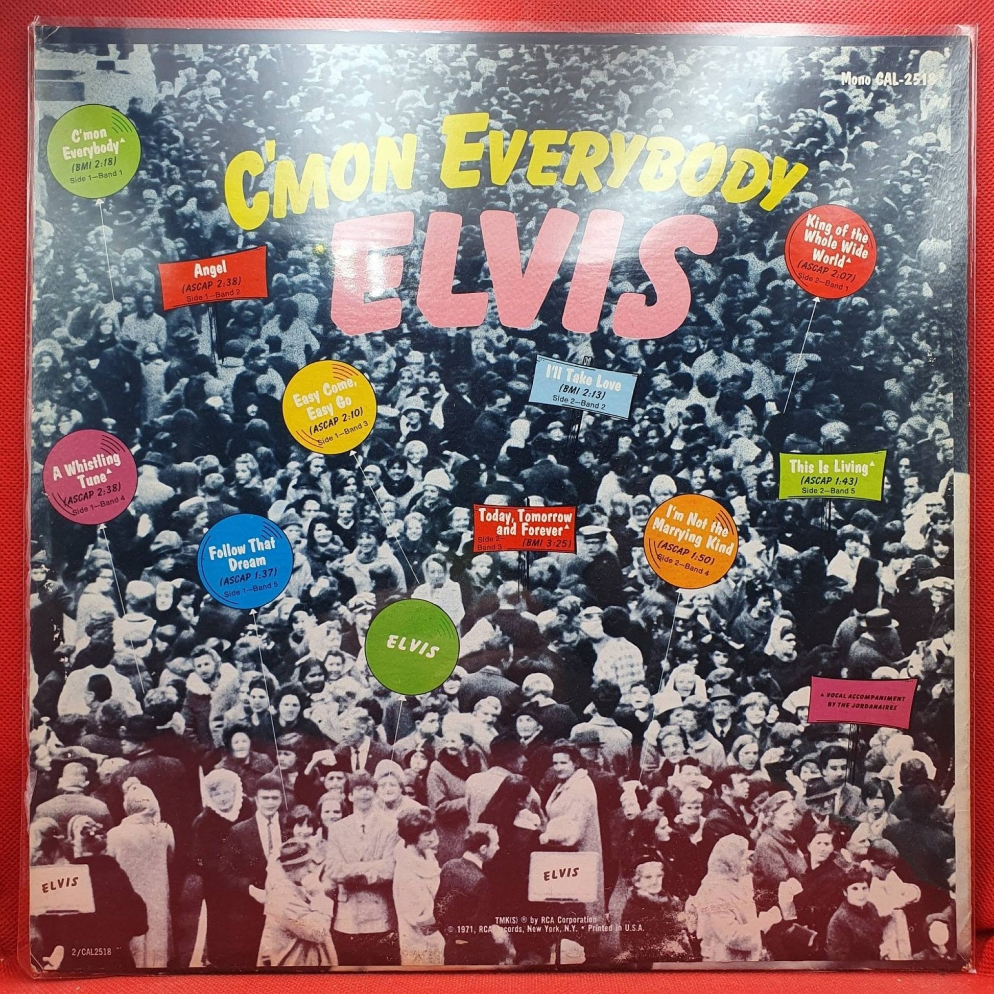 Elvis Presley ‎– C'mon Everybody - Vinyl Store Online