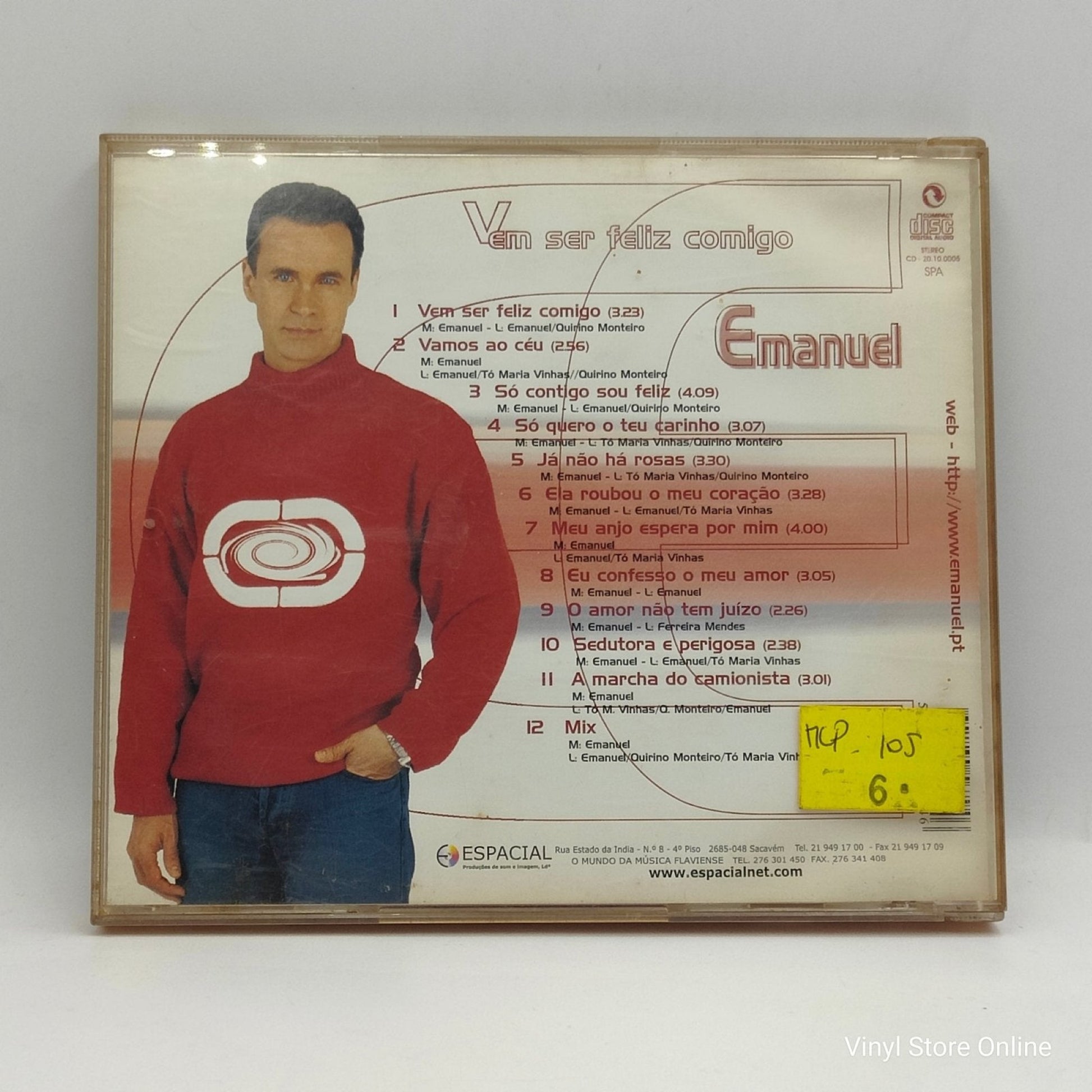 Emanuel ‎– Vem Ser Feliz Comigo - Vinyl Store Online