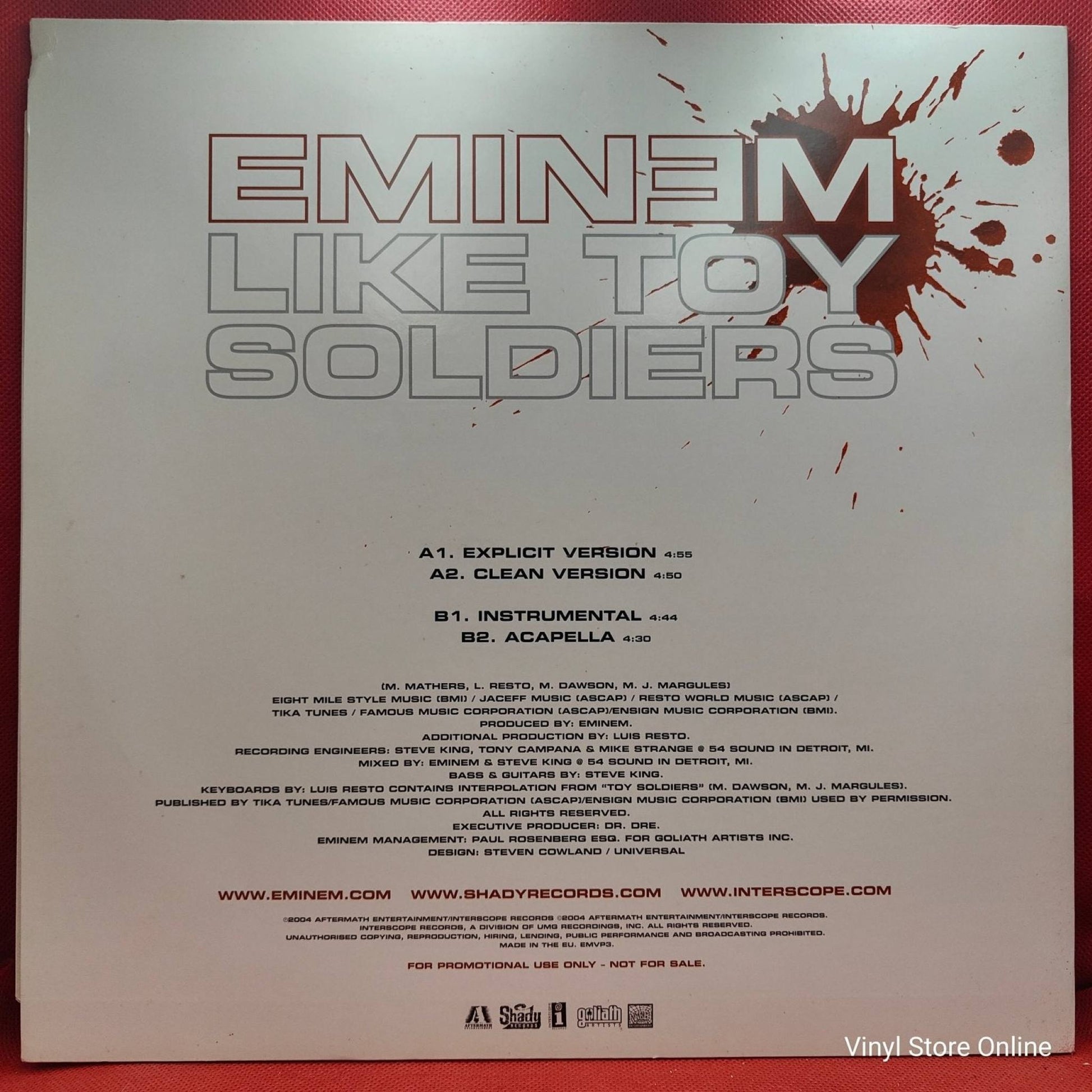 Eminem ‎– Like Toy Soldiers - Vinyl Store Online
