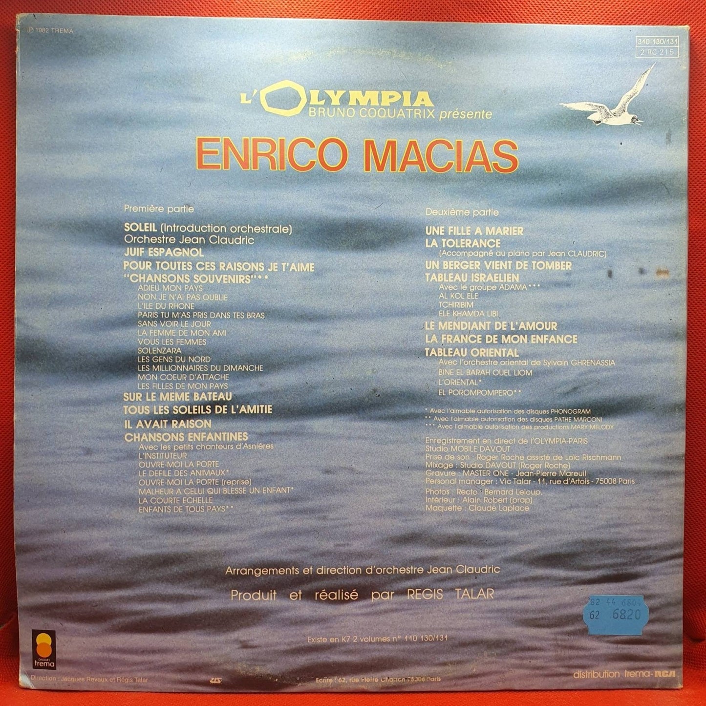 Enrico Macias ‎– Olympia 82 - Vinyl Store Online