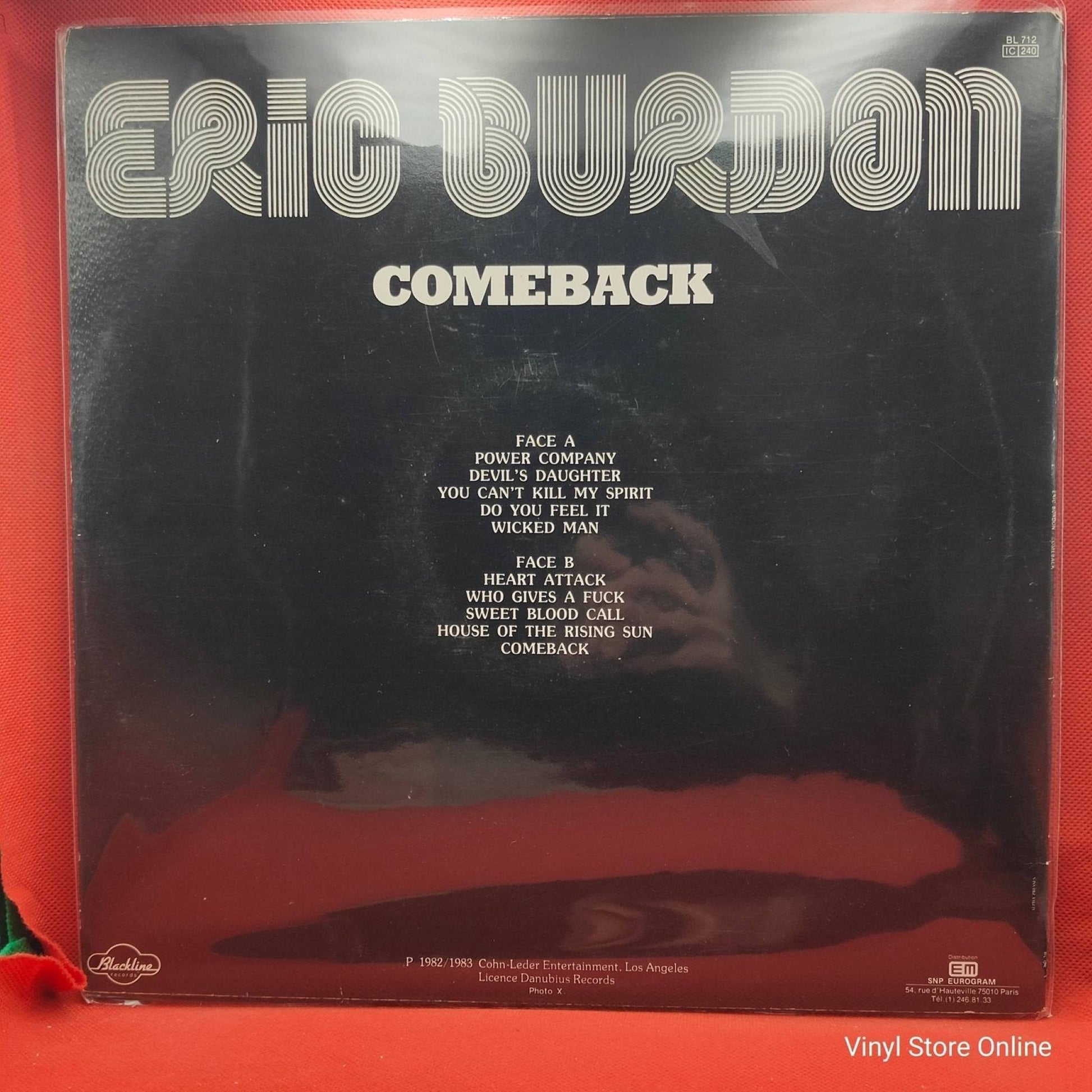 Eric Burdon ‎– Comeback - Vinyl Store Online