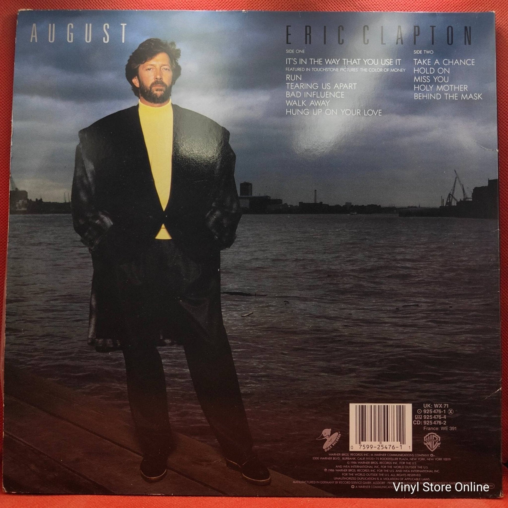 Eric Clapton ‎– August - Vinyl Store Online