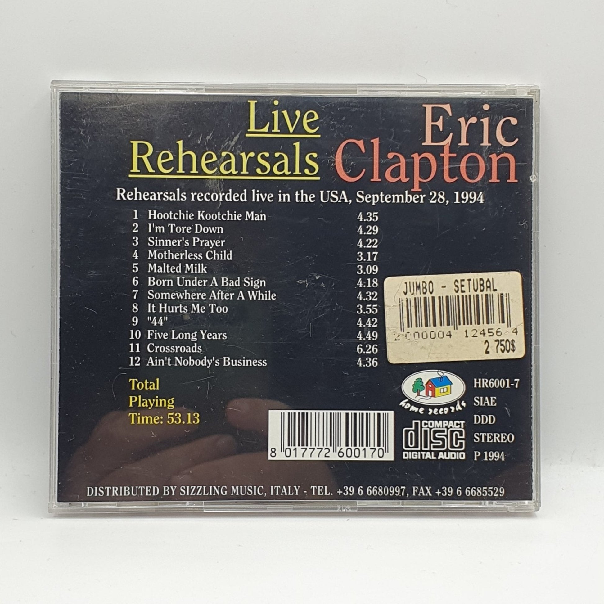 Eric Clapton – Live Rehearsals - Vinyl Store Online