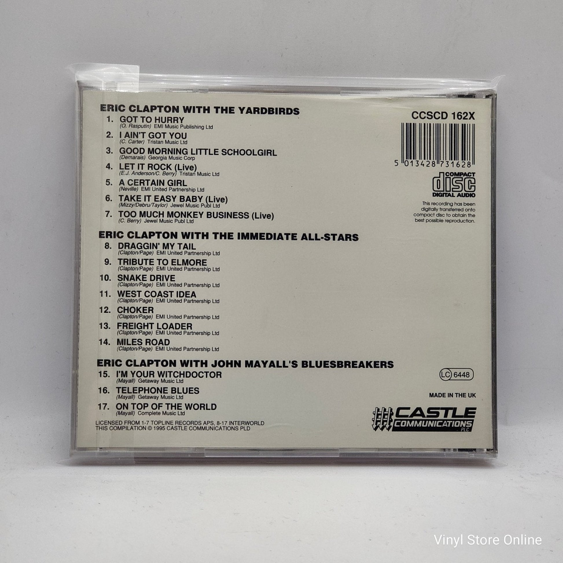 Eric Clapton ‎– The Early Clapton Collection - Vinyl Store Online