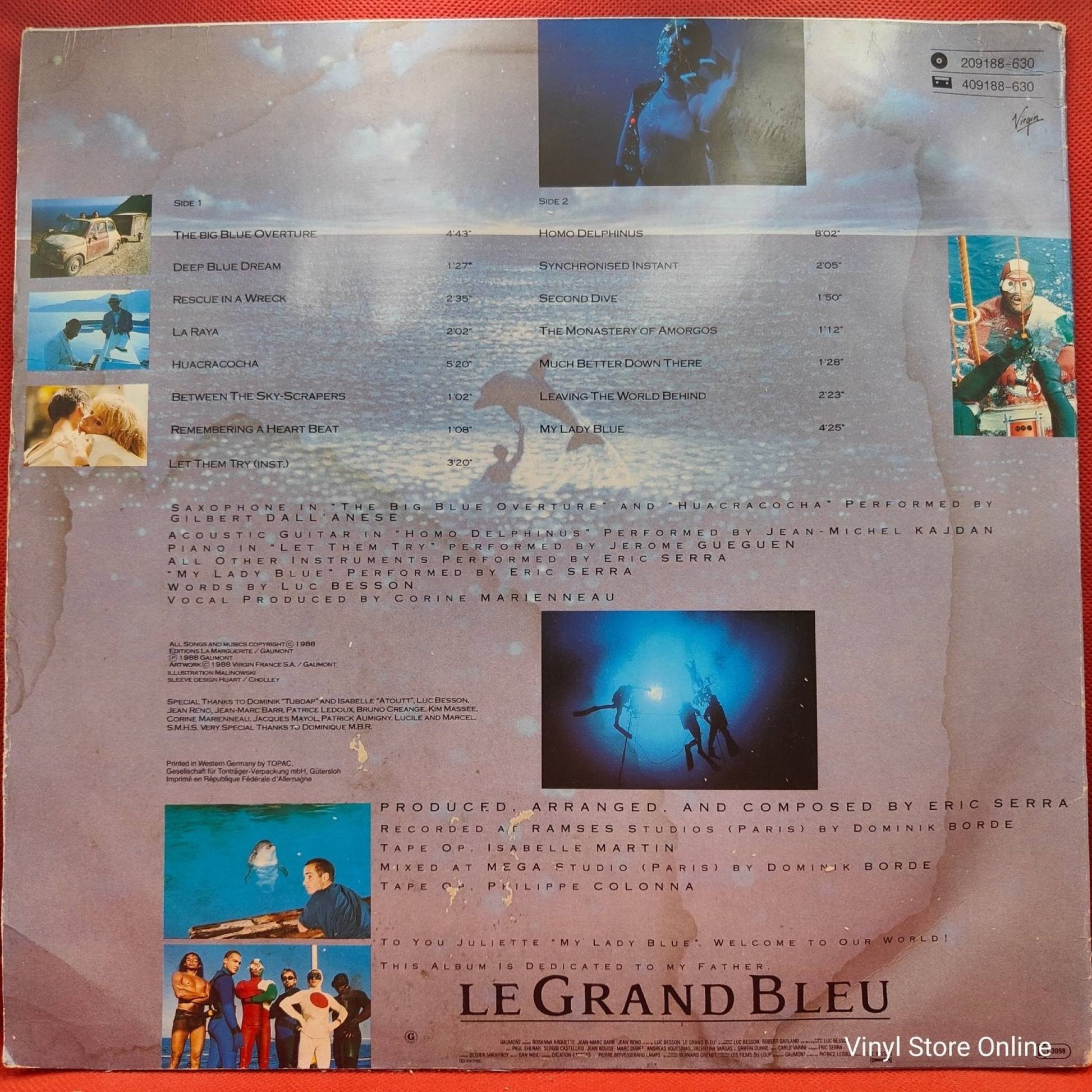 Eric Serra ‎– Le Grand Bleu (OST) - Vinyl Store Online