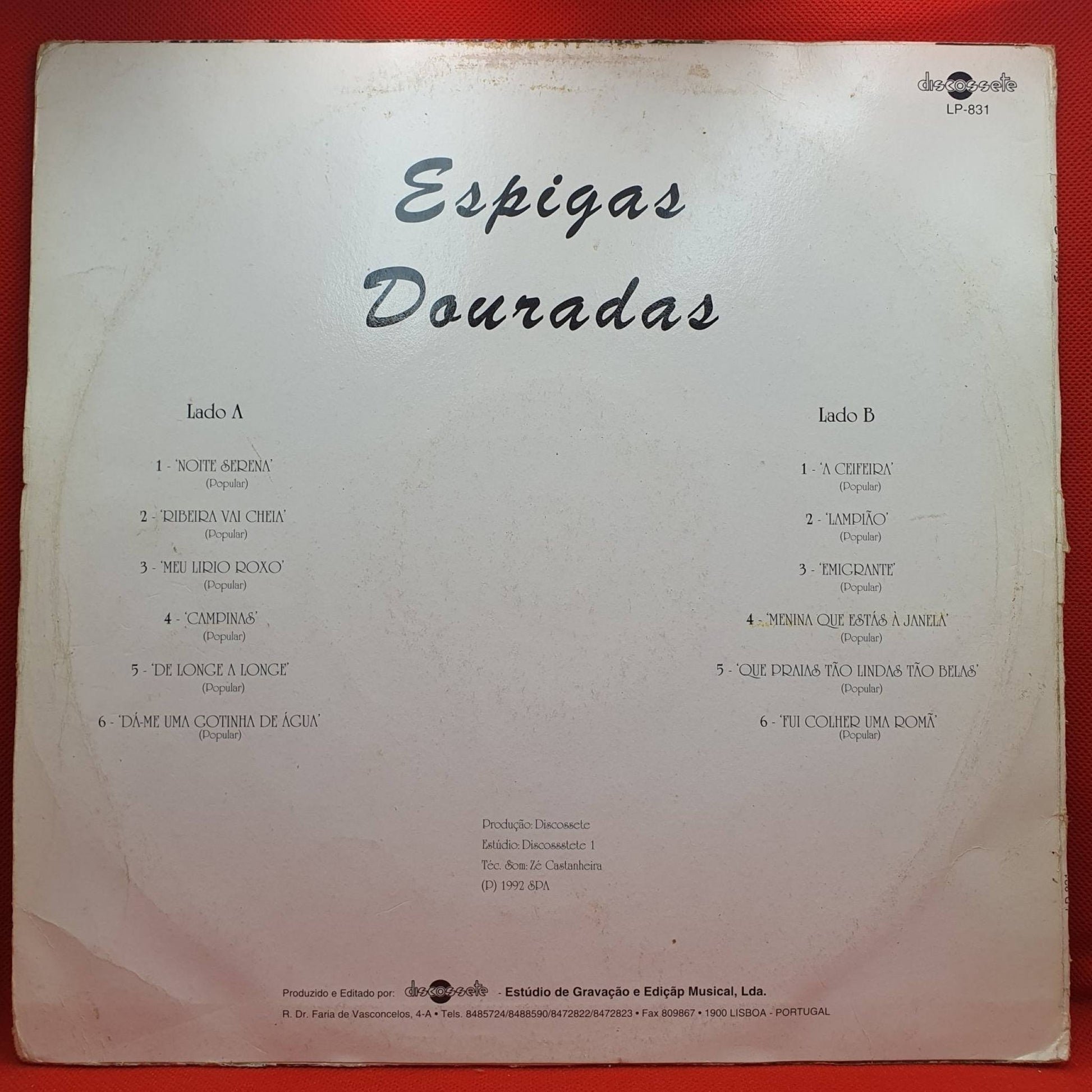 Espigas Douradas ‎– Alentejo Portugal - Vinyl Store Online