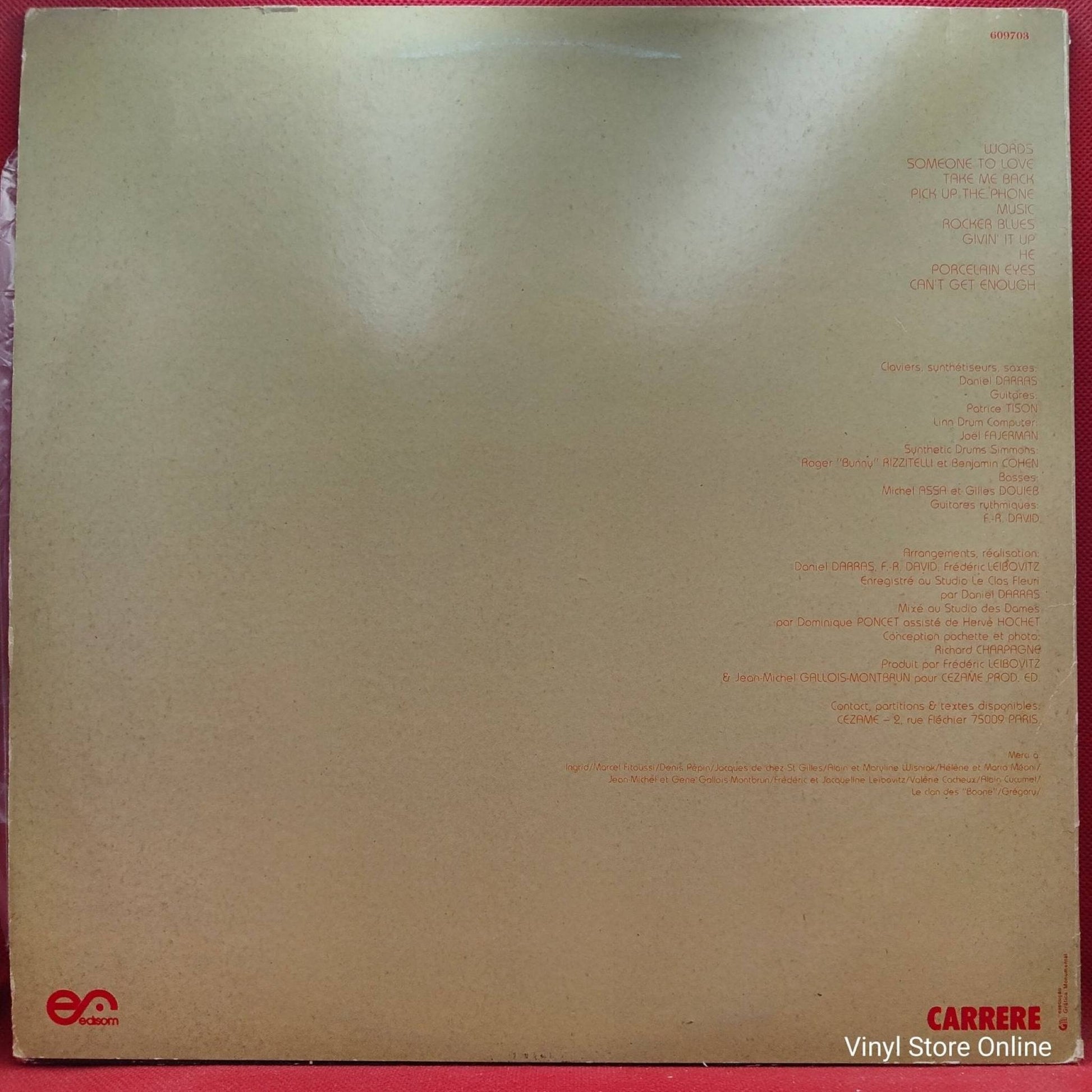 F - R David* ‎– Words - Vinyl Store Online