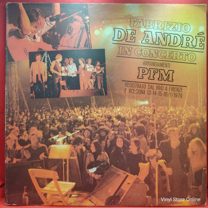 Fabrizio De Andrè* ‎– In Concerto - Arrangiamenti PFM - Vinyl Store Online