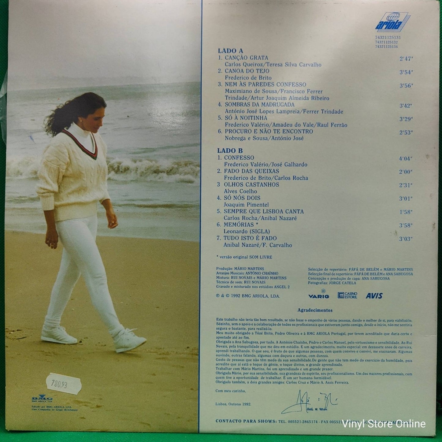 Fafá De Belém ‎– Meu Fado - Vinyl Store Online