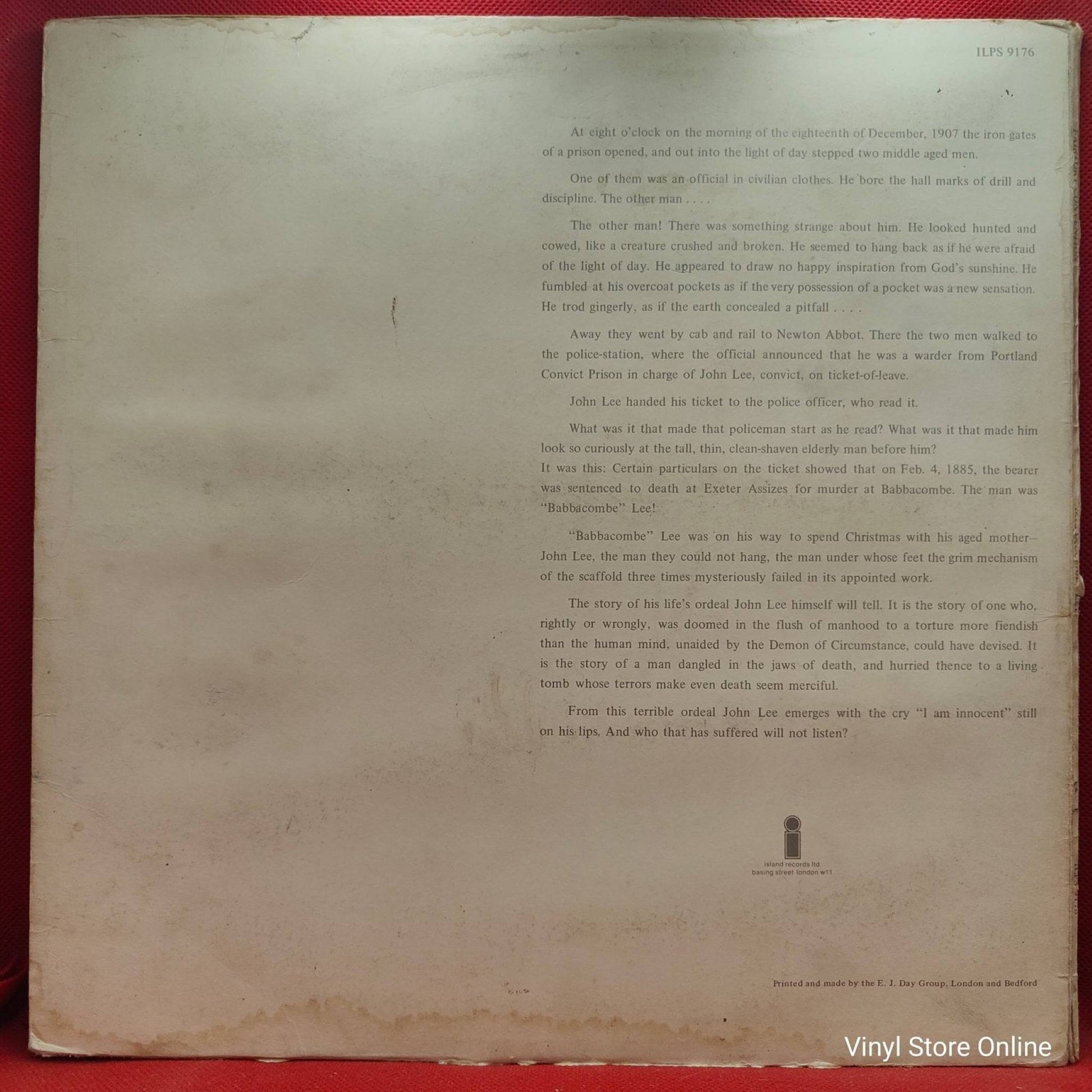 Fairport Convention ‎– "Babbacombe" Lee - Vinyl Store Online