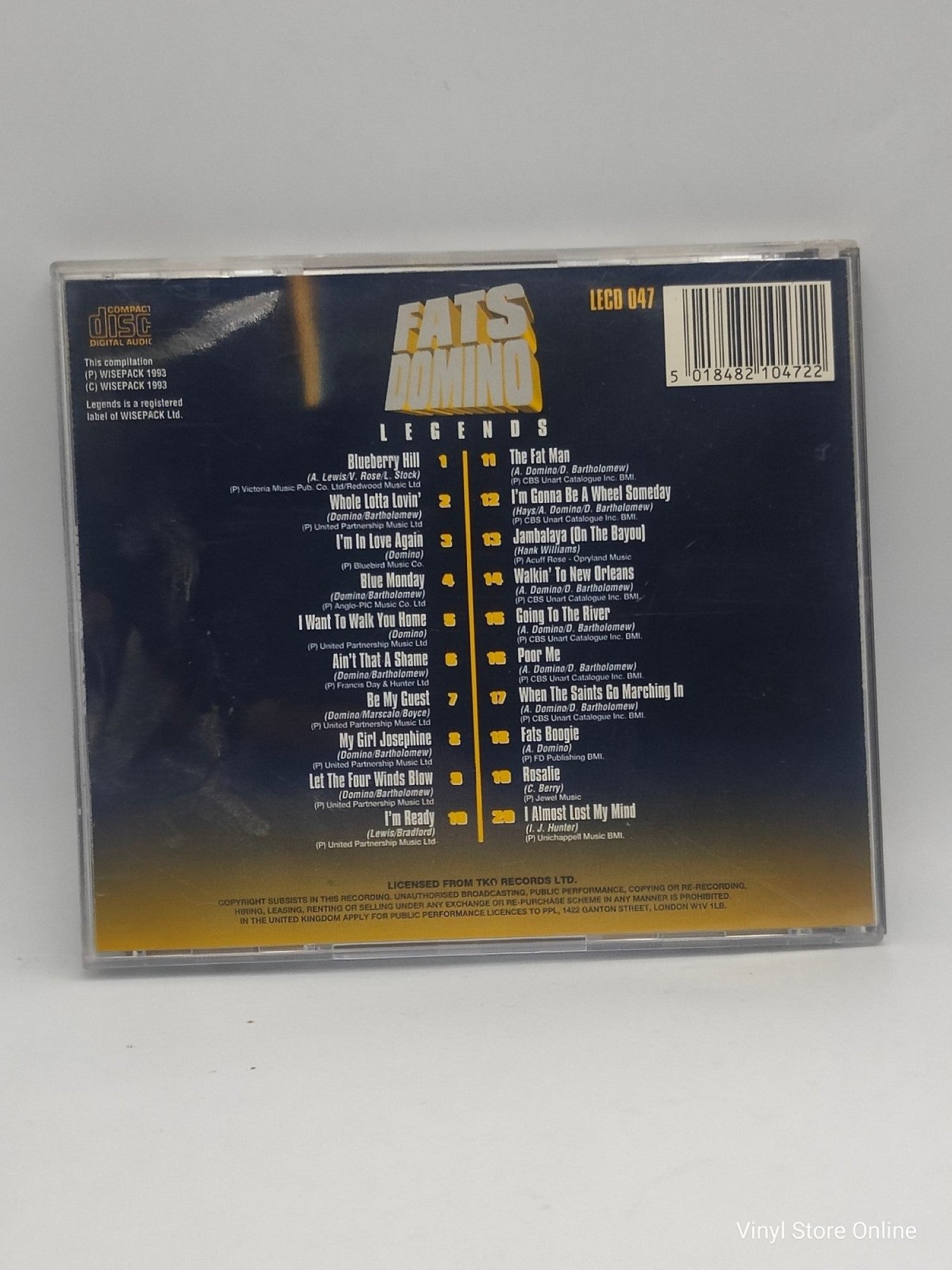 Fats Domino ‎– Legends - Vinyl Store Online
