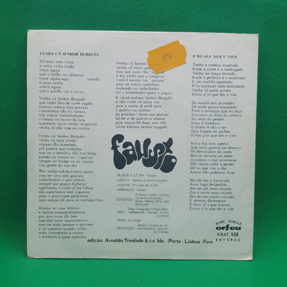 Fausto ‎– Venha Cá Sr. Burguês - Vinyl Store Online