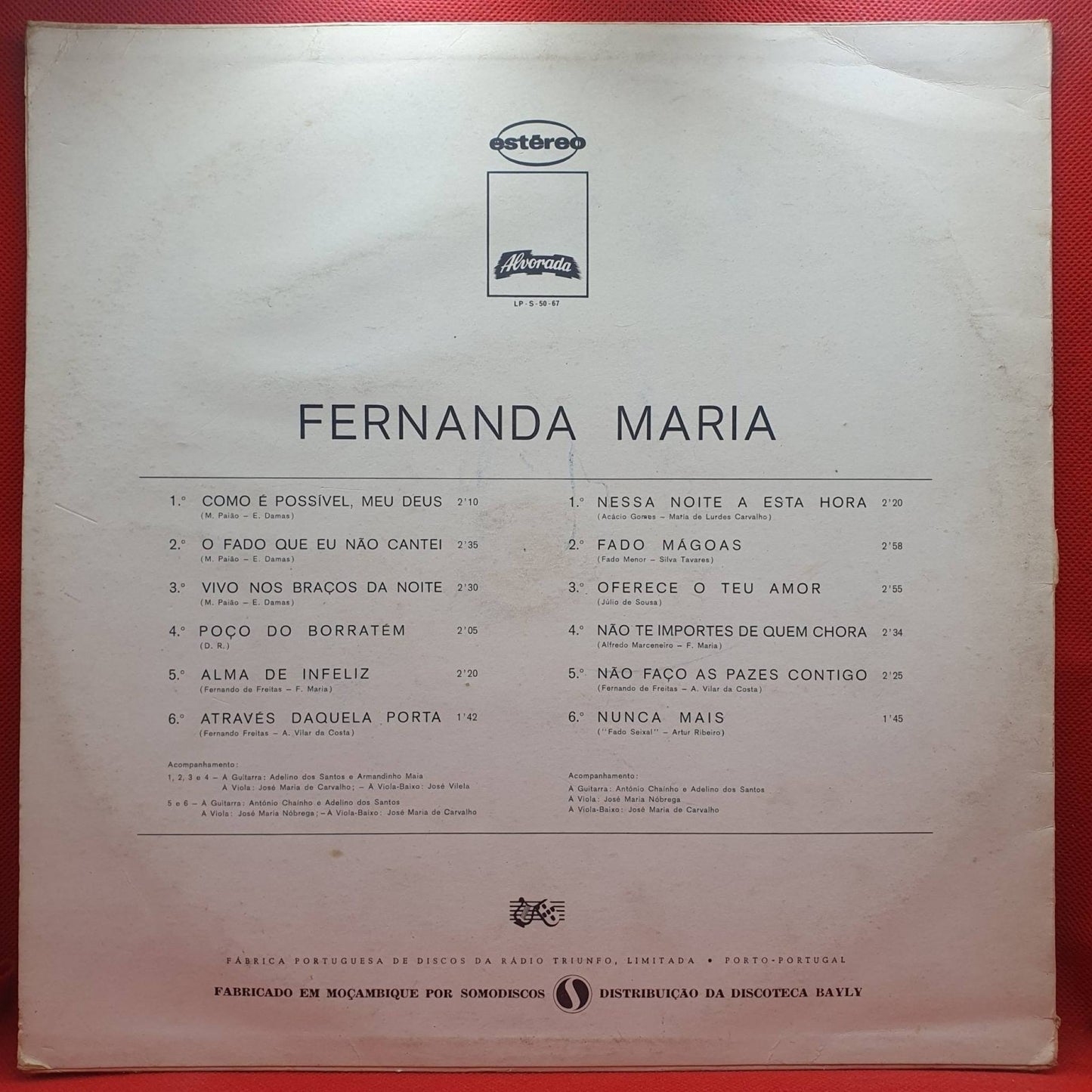 Fernanda Maria ‎– Fado Mágoas - Vinyl Store Online