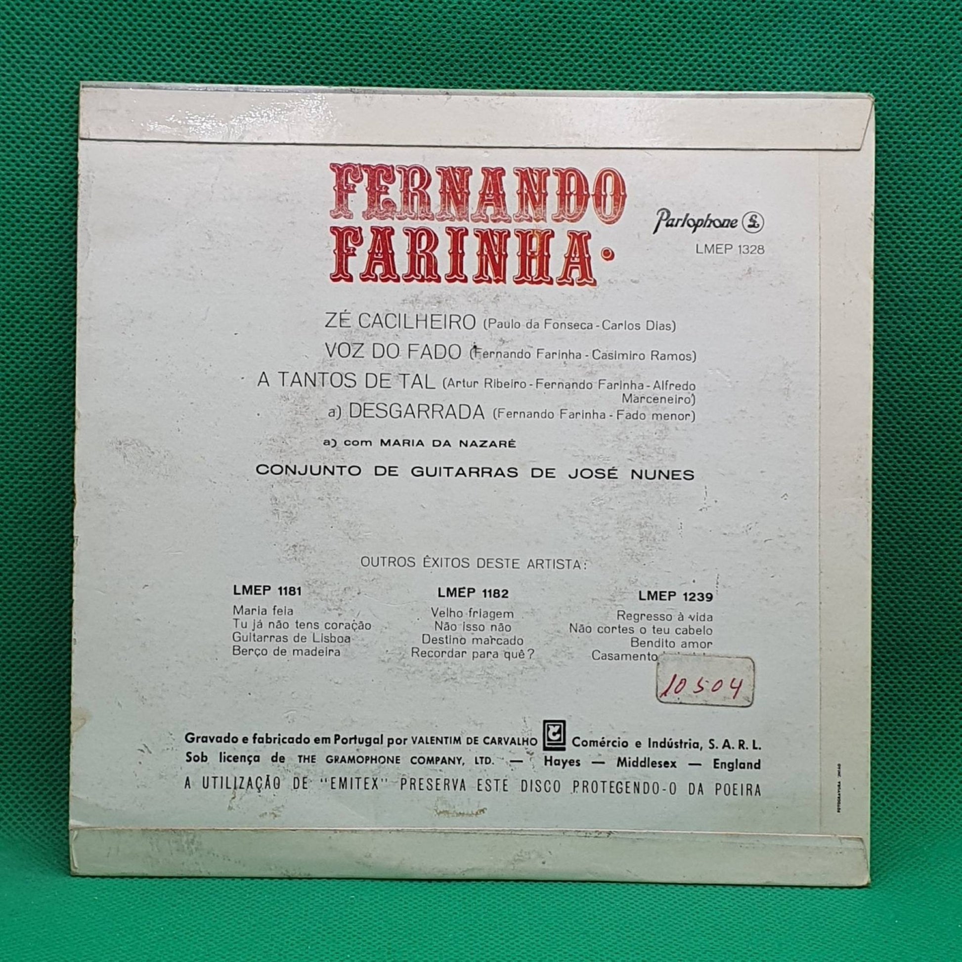 Fernando Farinha ‎– Zé Cacilheiro - Vinyl Store Online
