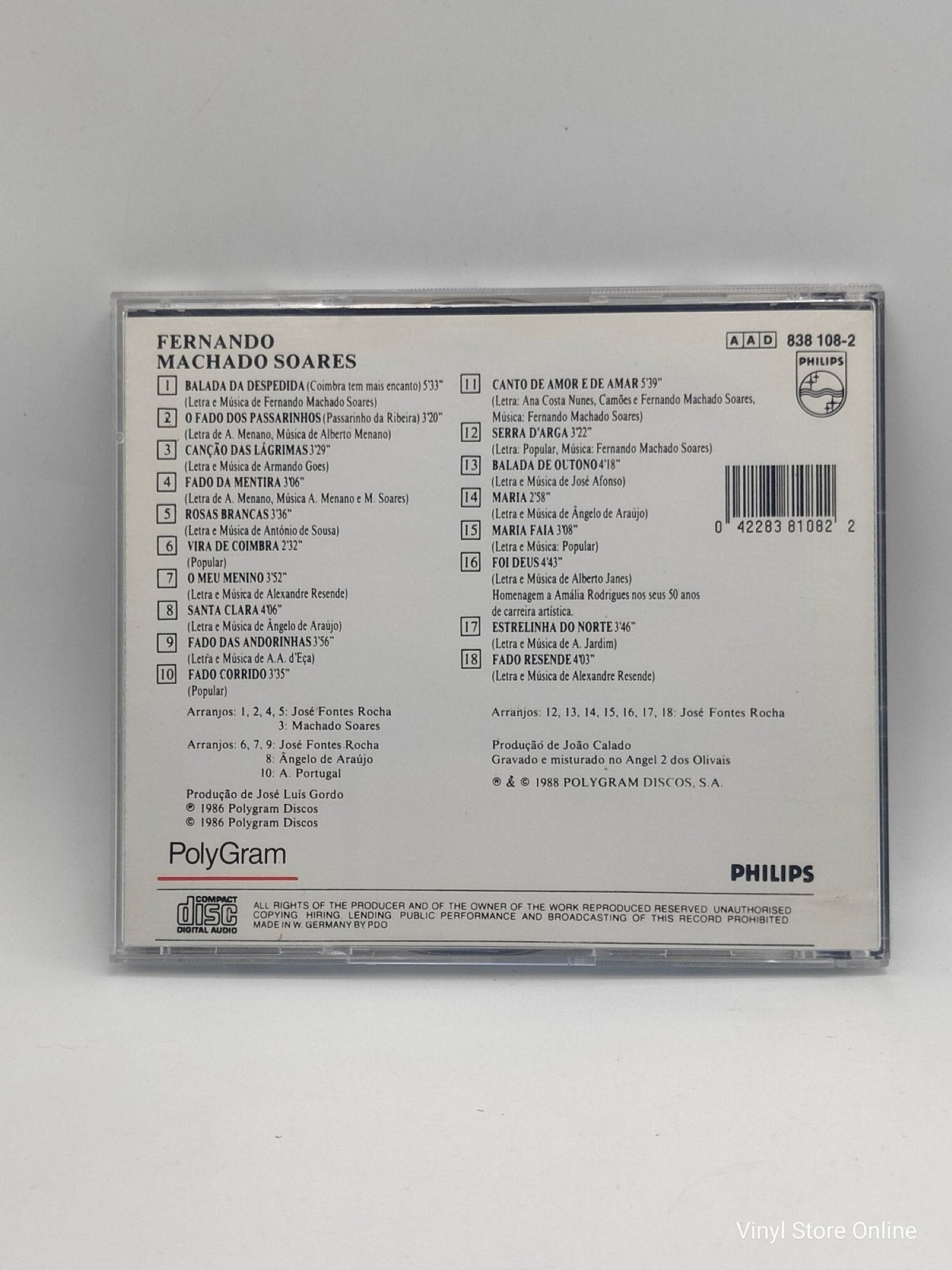 Fernando Machado Soares ‎– Fernando Machado Soares - Vinyl Store Online