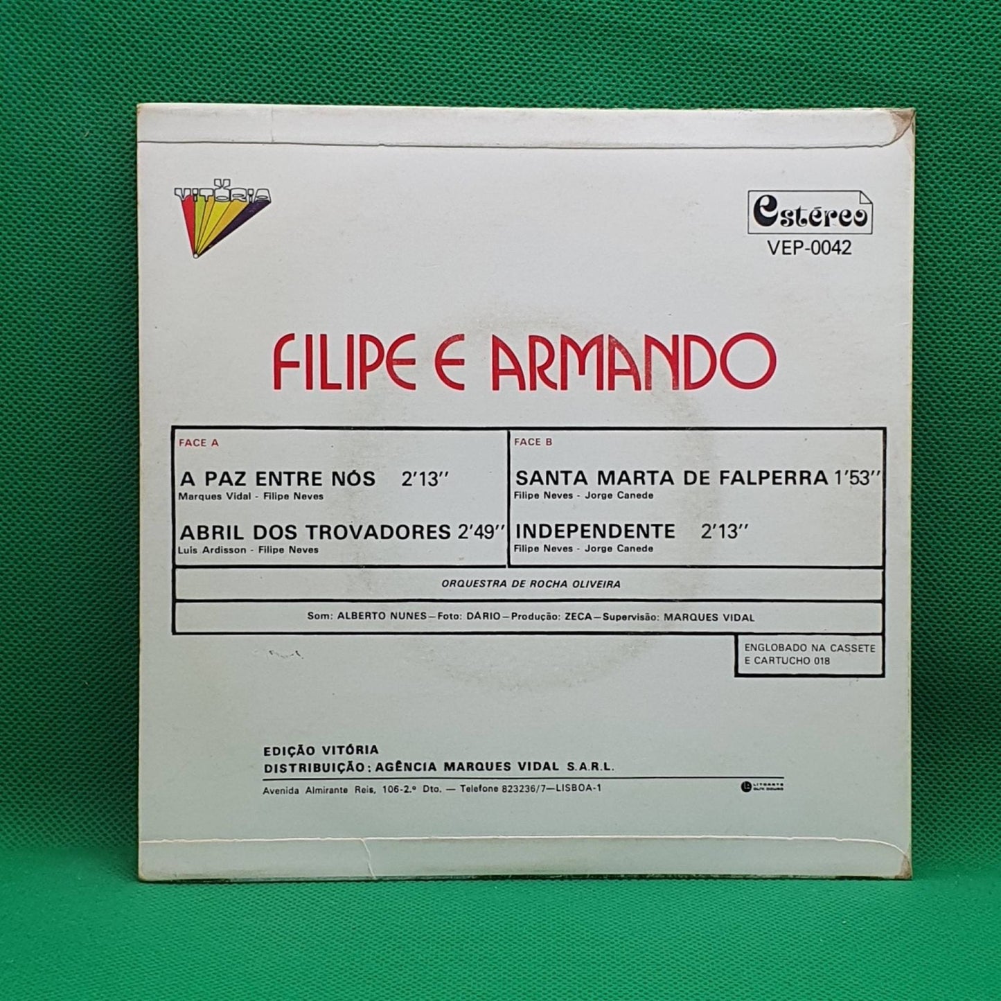 Filipe E Armando ‎– A Paz Entre Nós - Vinyl Store Online