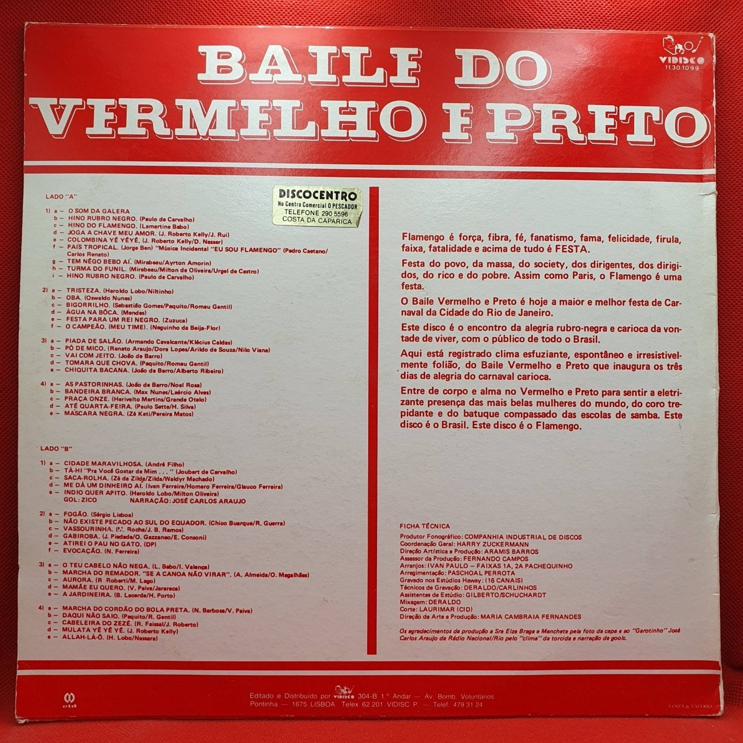 Flabanda ‎– Baile Do Vermelho E Preto - Vinyl Store Online