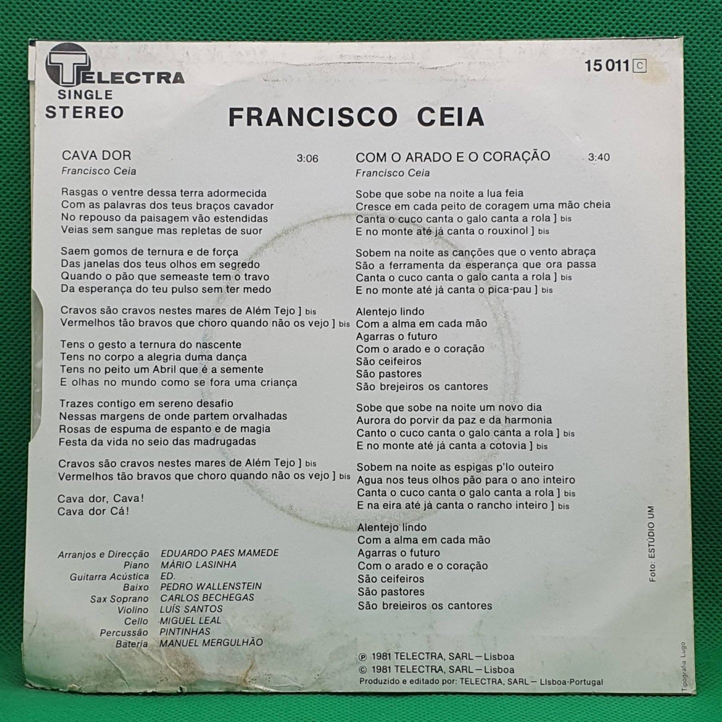 Francisco Ceia ‎– Cava Dor - Vinyl Store Online