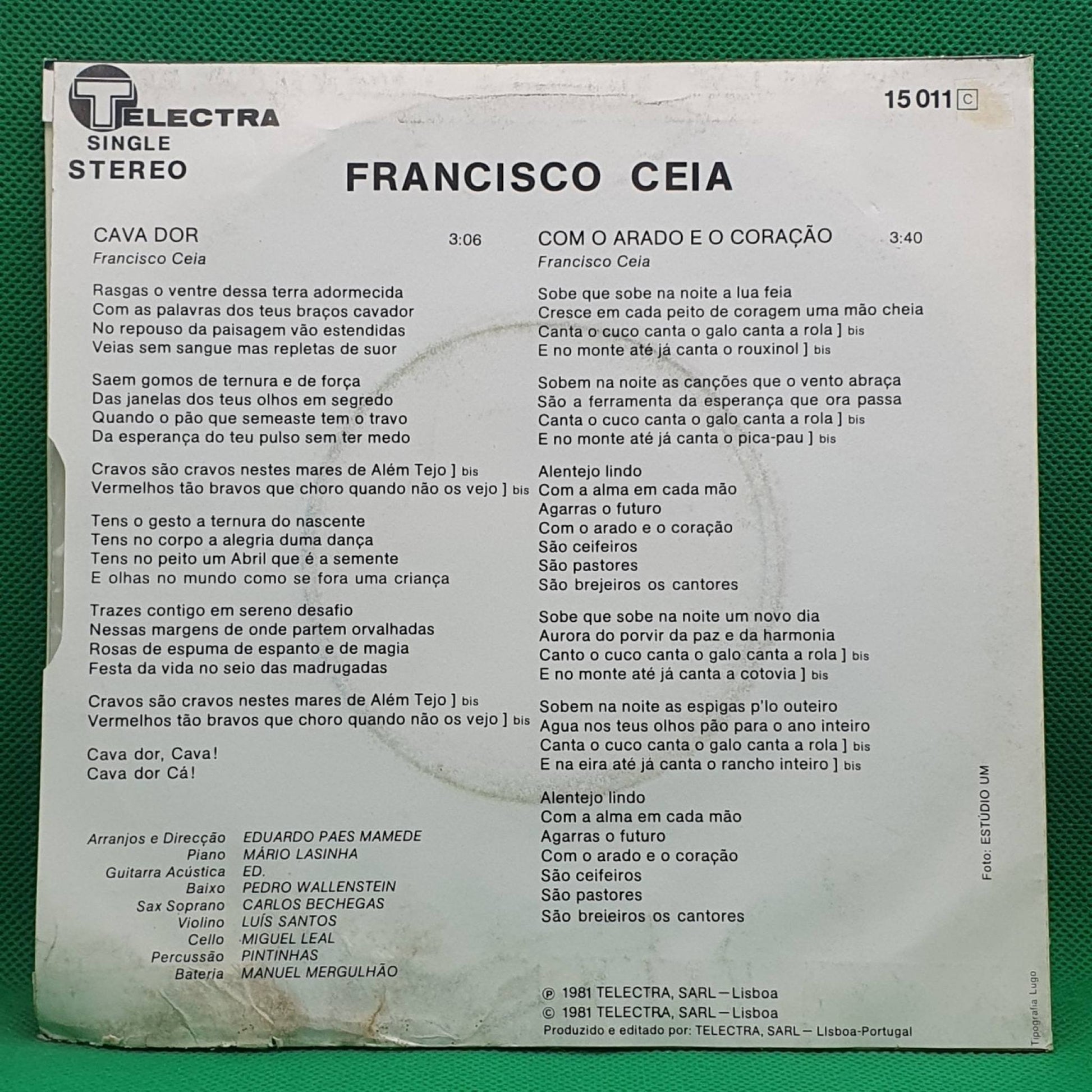 Francisco Ceia ‎– Cava Dor - Vinyl Store Online