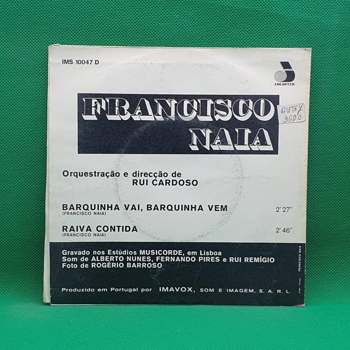 Francisco Naia ‎– Barquinha Vai, Barquinha Vem - Vinyl Store Online