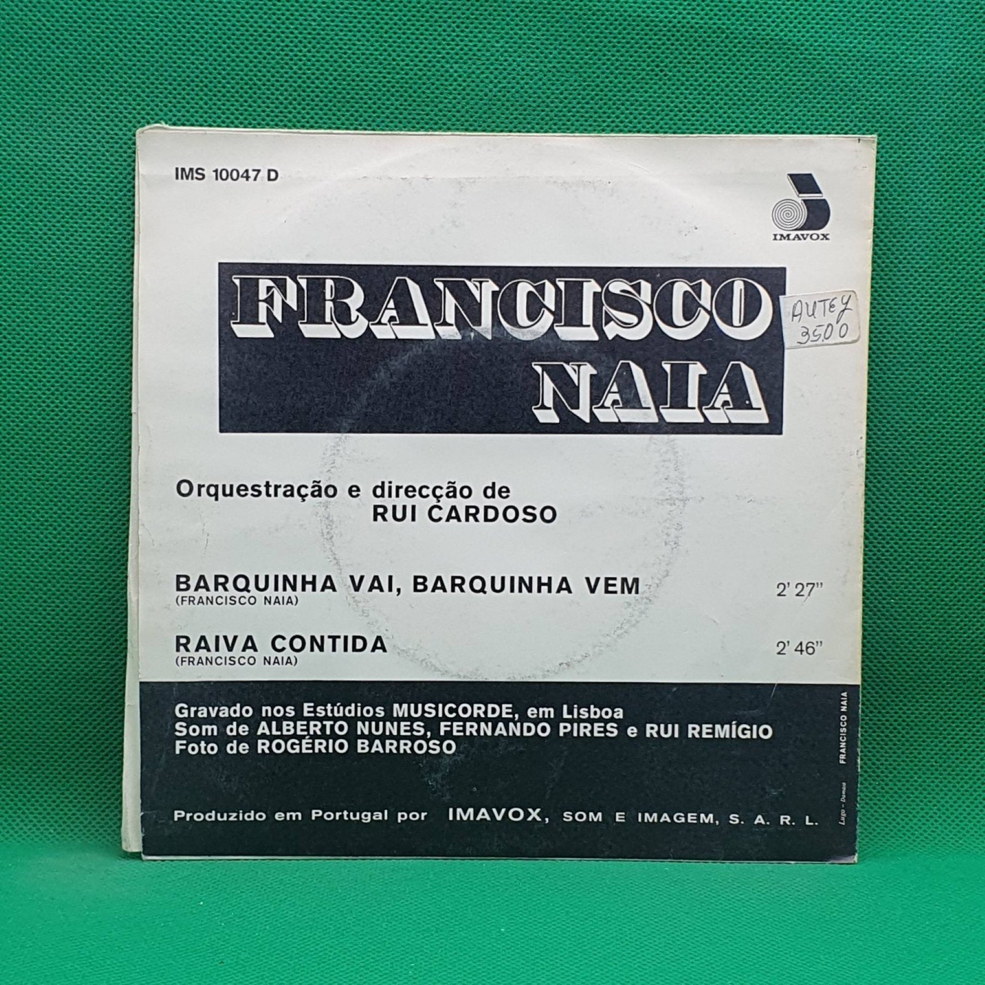 Francisco Naia ‎– Barquinha Vai, Barquinha Vem - Vinyl Store Online