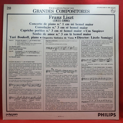 Franz Liszt - Yuri Boukoff, Orquestra Sinfônica de Viena ‎– Concerto de Piano Nº1 Em Mi Bemol Maior, Consolação Nº 3 Em Ré Bemol Maior - Vinyl Store Online