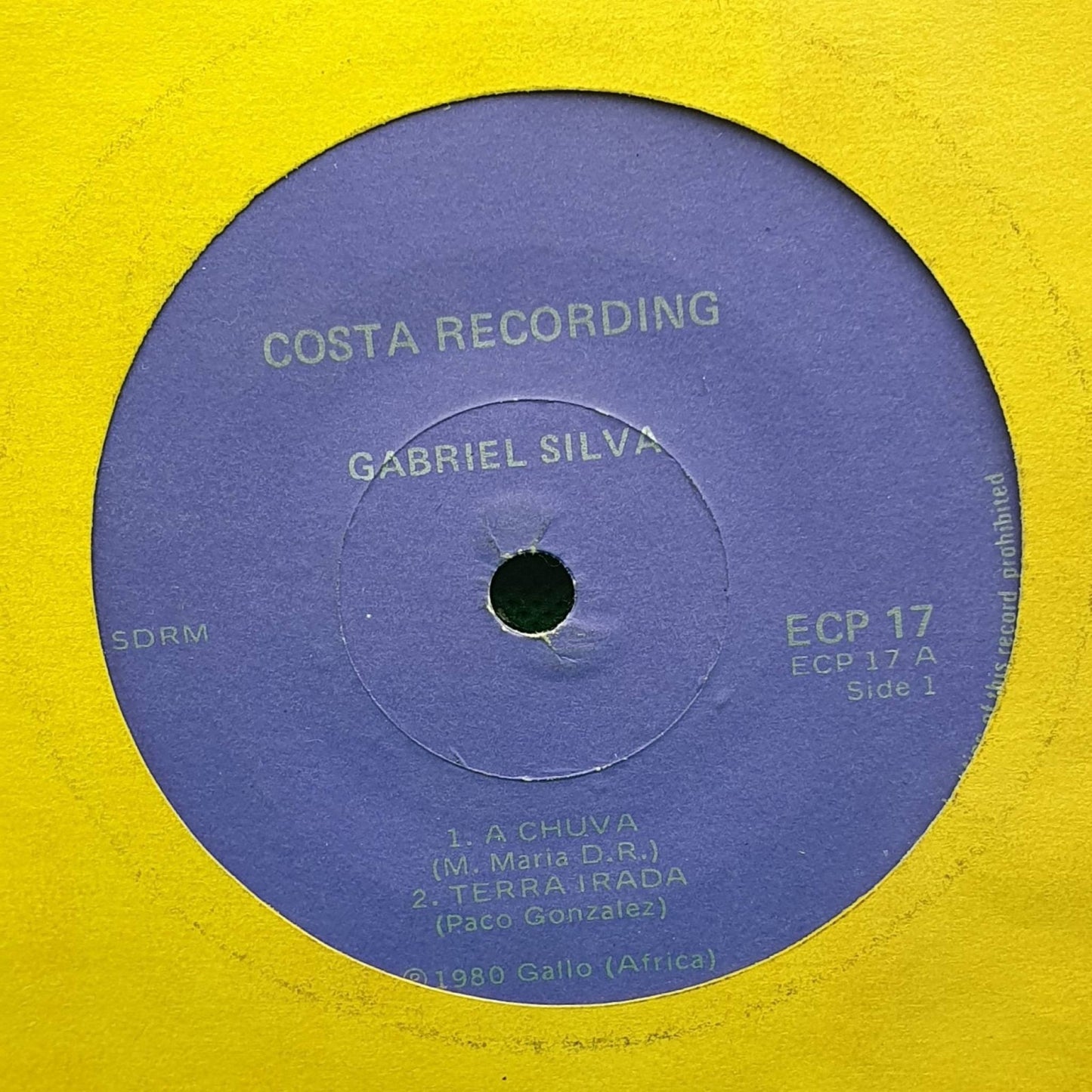 Gabriel Silva / Alda Maria - A Chuva / Triste Fado Do Amor - Vinyl Store Online