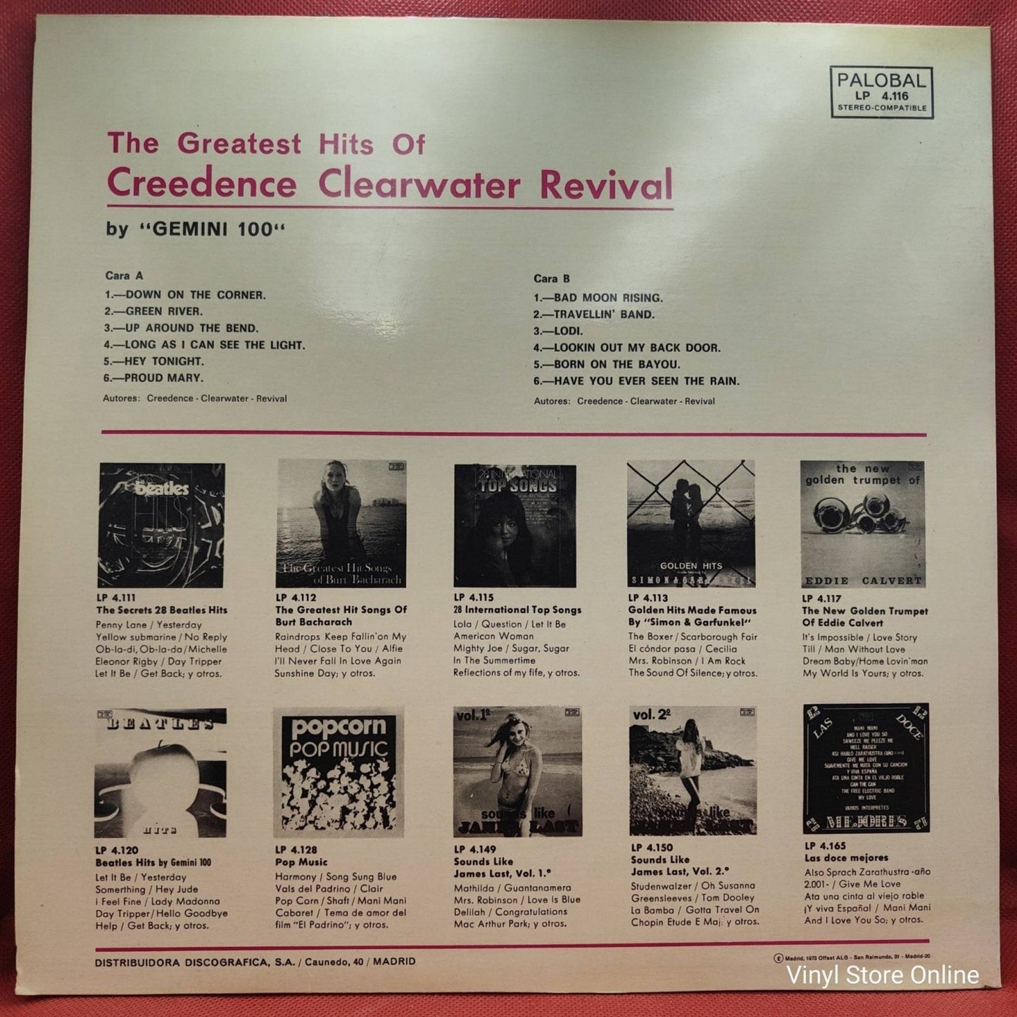 Gemini 100 ‎– The Greatest Hits Of Creedence Clearwater Revival - Vinyl Store Online