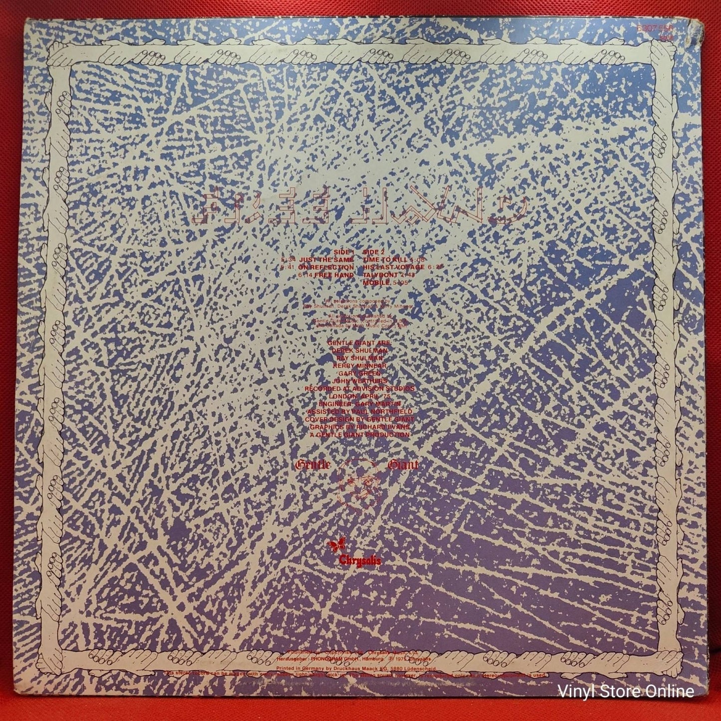 Gentle Giant ‎– Free Hand - Vinyl Store Online